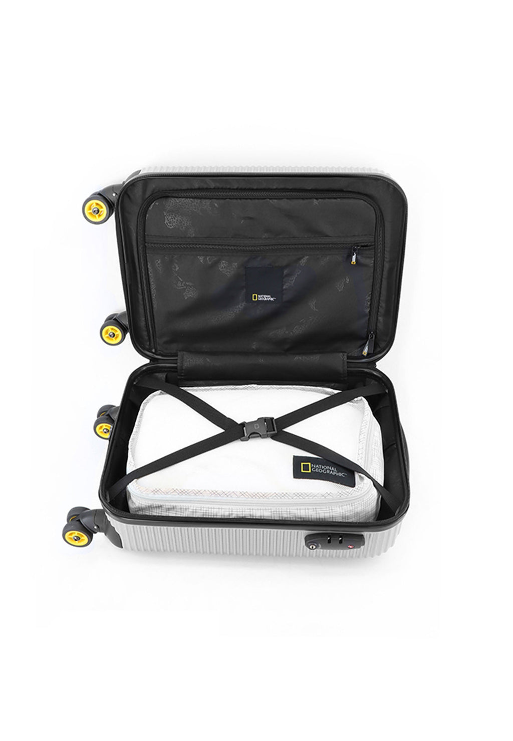 National Geographic Abroad Handgepäckkoffer 54 cm Small Silber – Produktansicht 9