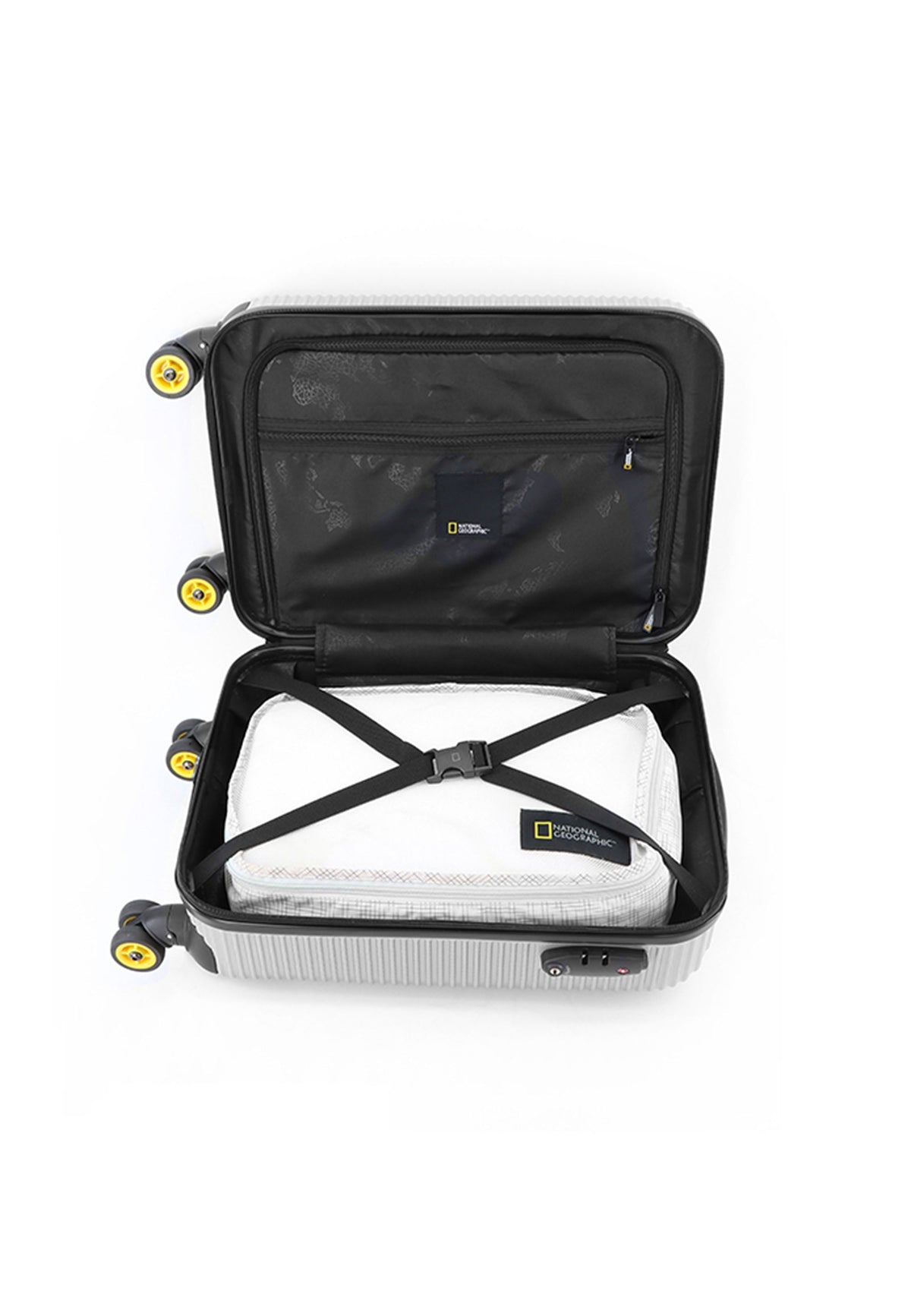 National Geographic Abroad Handgepäckkoffer 54 cm Small Silber – Produktansicht 9