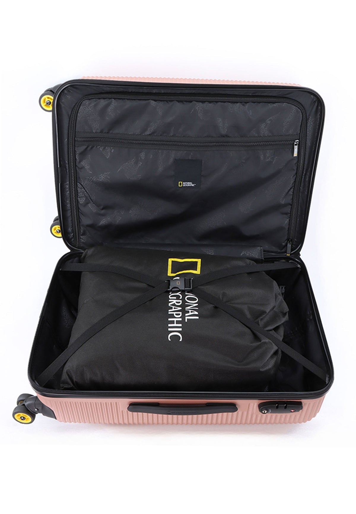 National Geographic Abroad Hartschalenkoffer 67 cm Medium Roségold – Produktansicht 10
