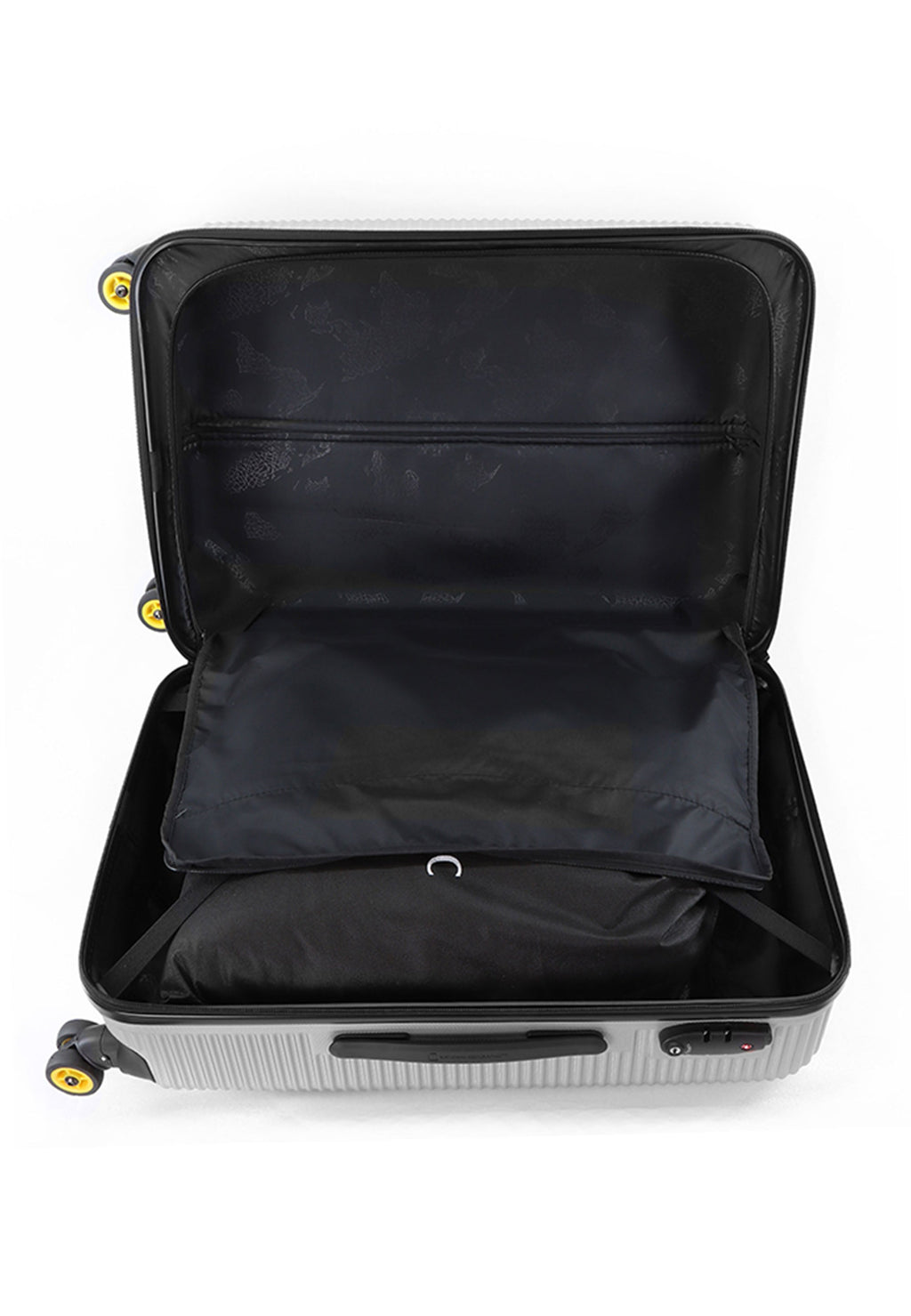 National Geographic Abroad Hartschalenkoffer 67 cm Medium Silber – Produktansicht 11
