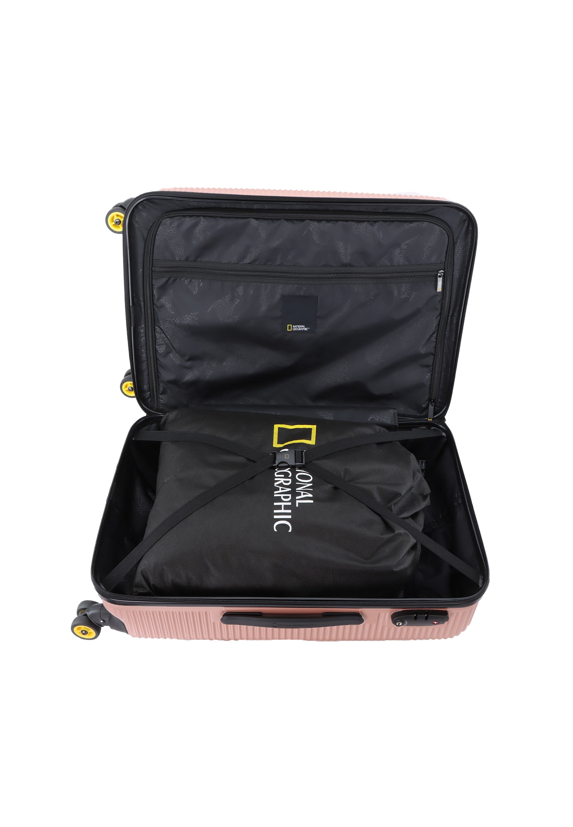 National Geographic - Abroad Hartschalenkoffer / Trolley / Reisekoffer - 67 cm - (Medium) - Roségold