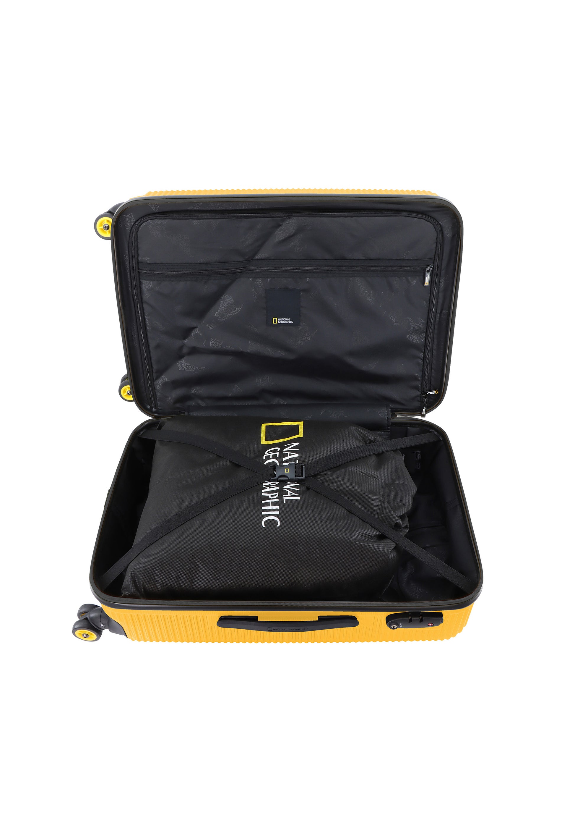 National Geographic - Abroad Hartschalenkoffer / Trolley / Reisekoffer - 67 cm - (Medium) - Gelb