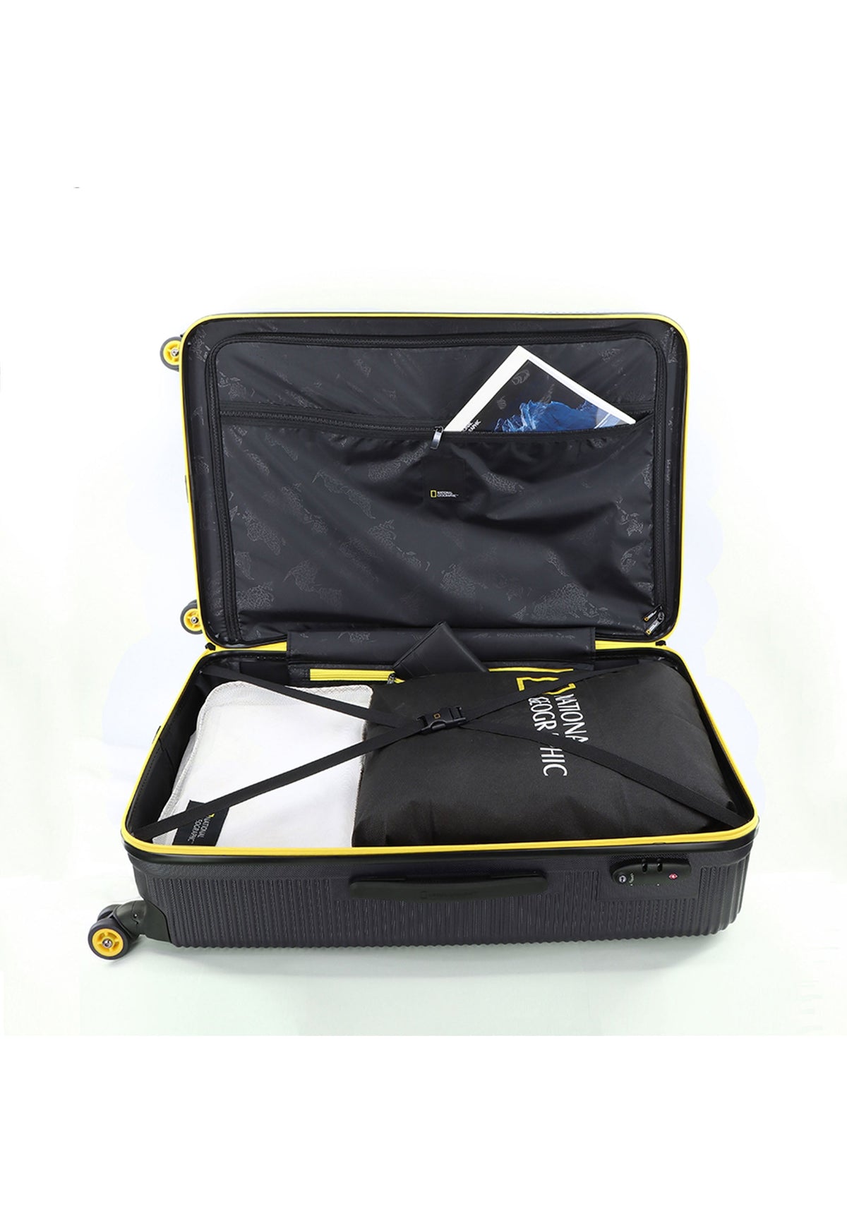 National Geographic Abroad Hartschalenkoffer 76 cm Large Schwarz – Produktansicht 8