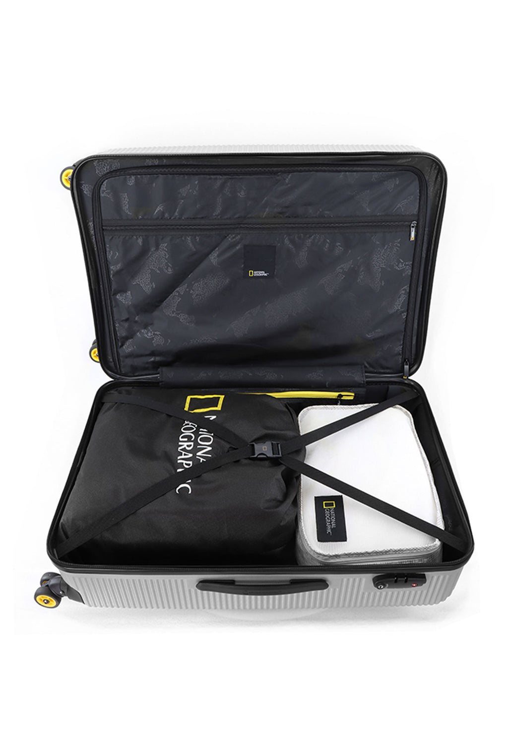 National Geographic Abroad Hartschalenkoffer 76 cm Large Silber – Produktansicht 10