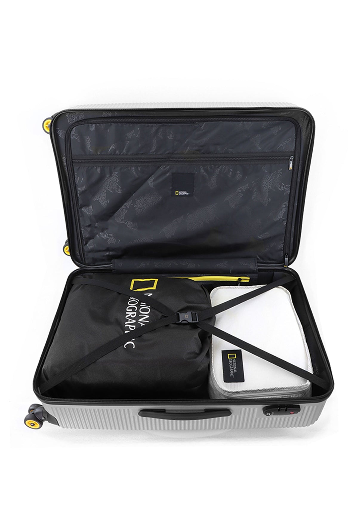 National Geographic Abroad Hartschalenkoffer 76 cm Large Silber – Produktansicht 10