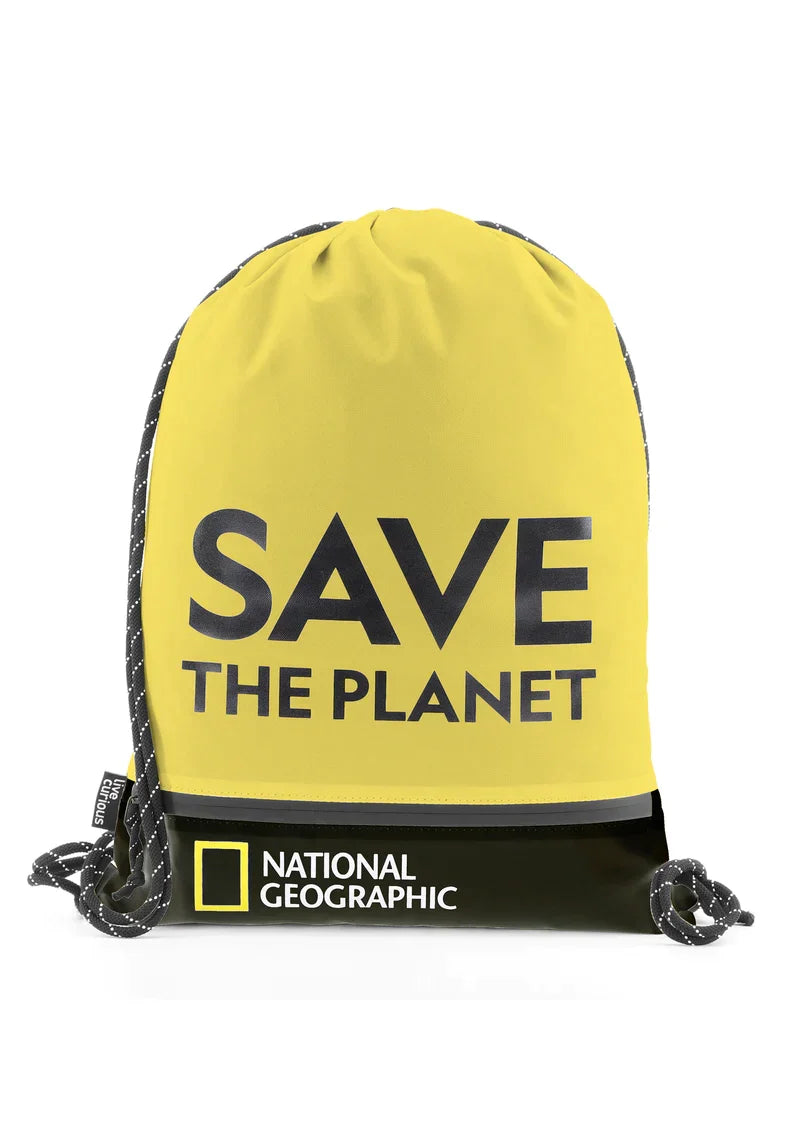 National Geographic Save The Planet Turnbeutel Gelb – Produktansicht 1