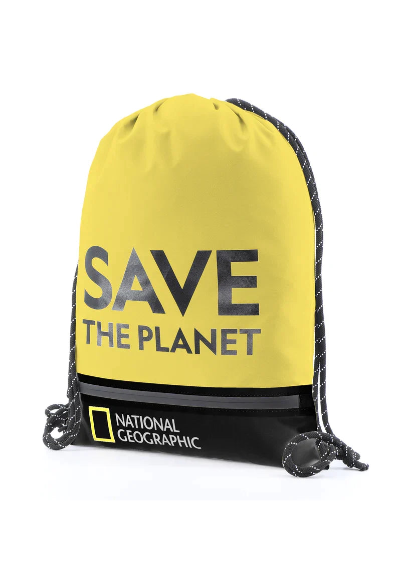 National Geographic Save The Planet Turnbeutel Gelb – Produktansicht 2