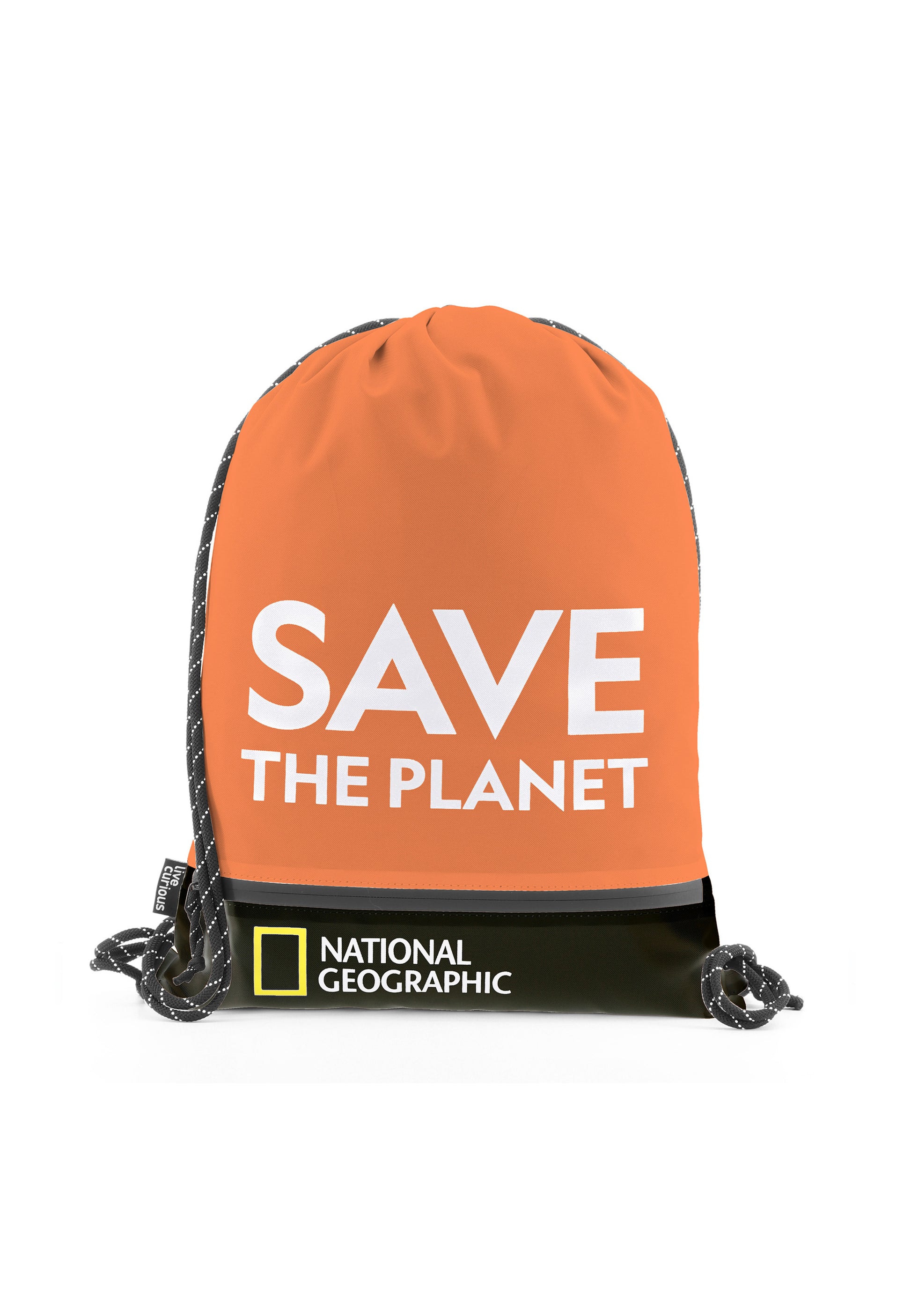 National Geographic - Saturn Sportbeutel / Turnbeutel / Kordelzugtasche - Orange