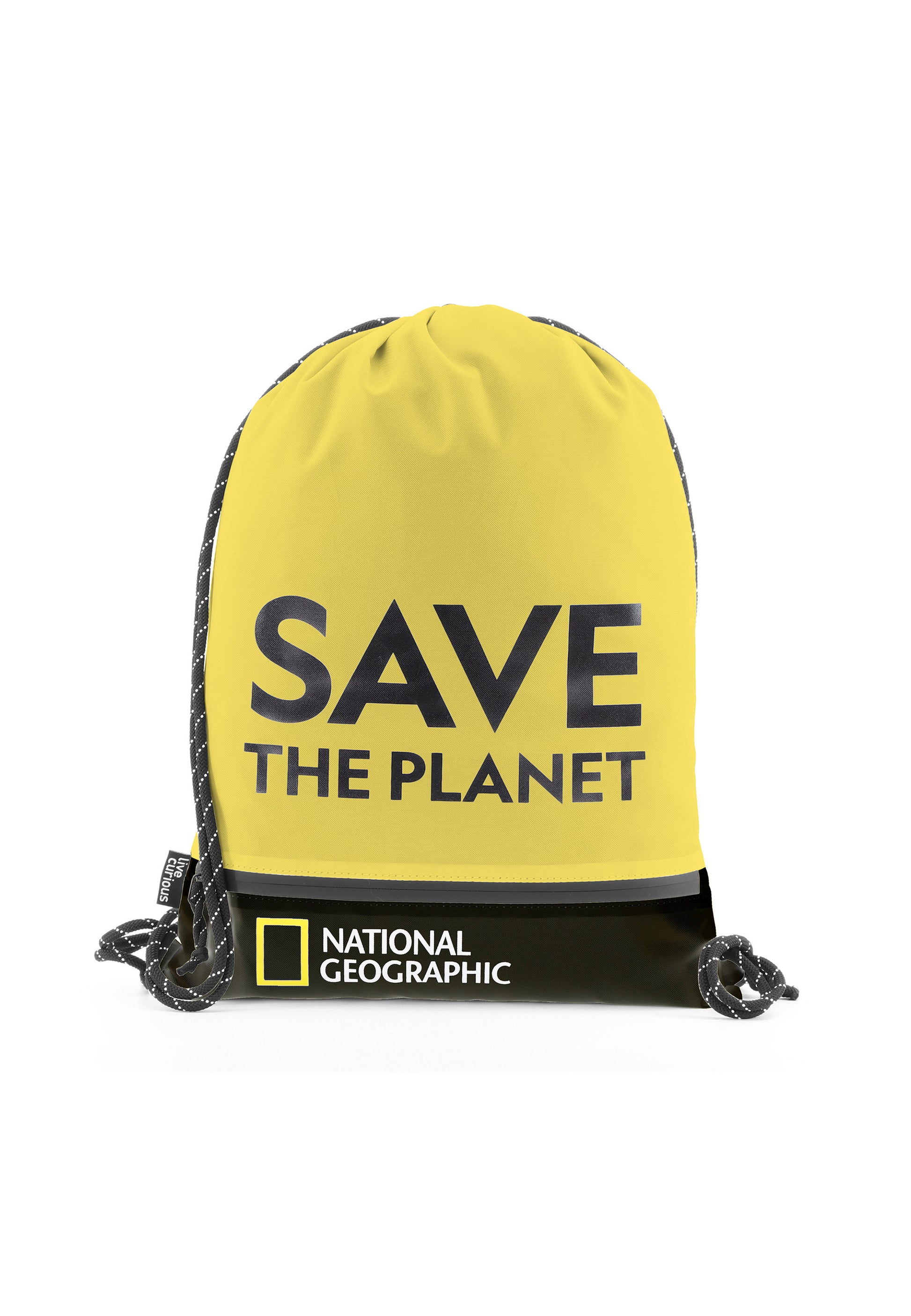National Geographic - Saturn Sportbeutel / Turnbeutel / Kordelzugtasche - Gelb