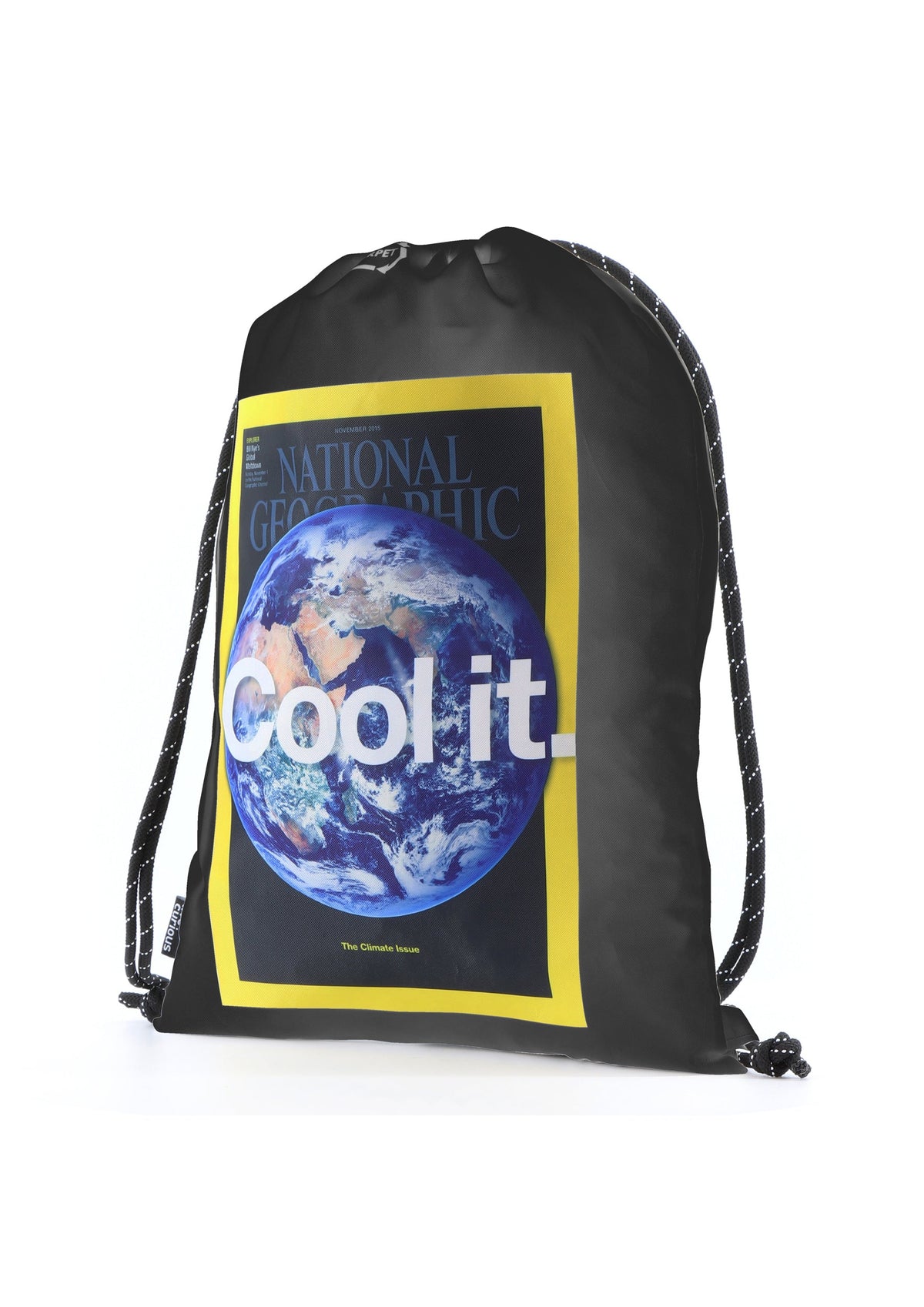 National Geographic Earth Turnbeutel 5 L Schwarz – Produktansicht 1
