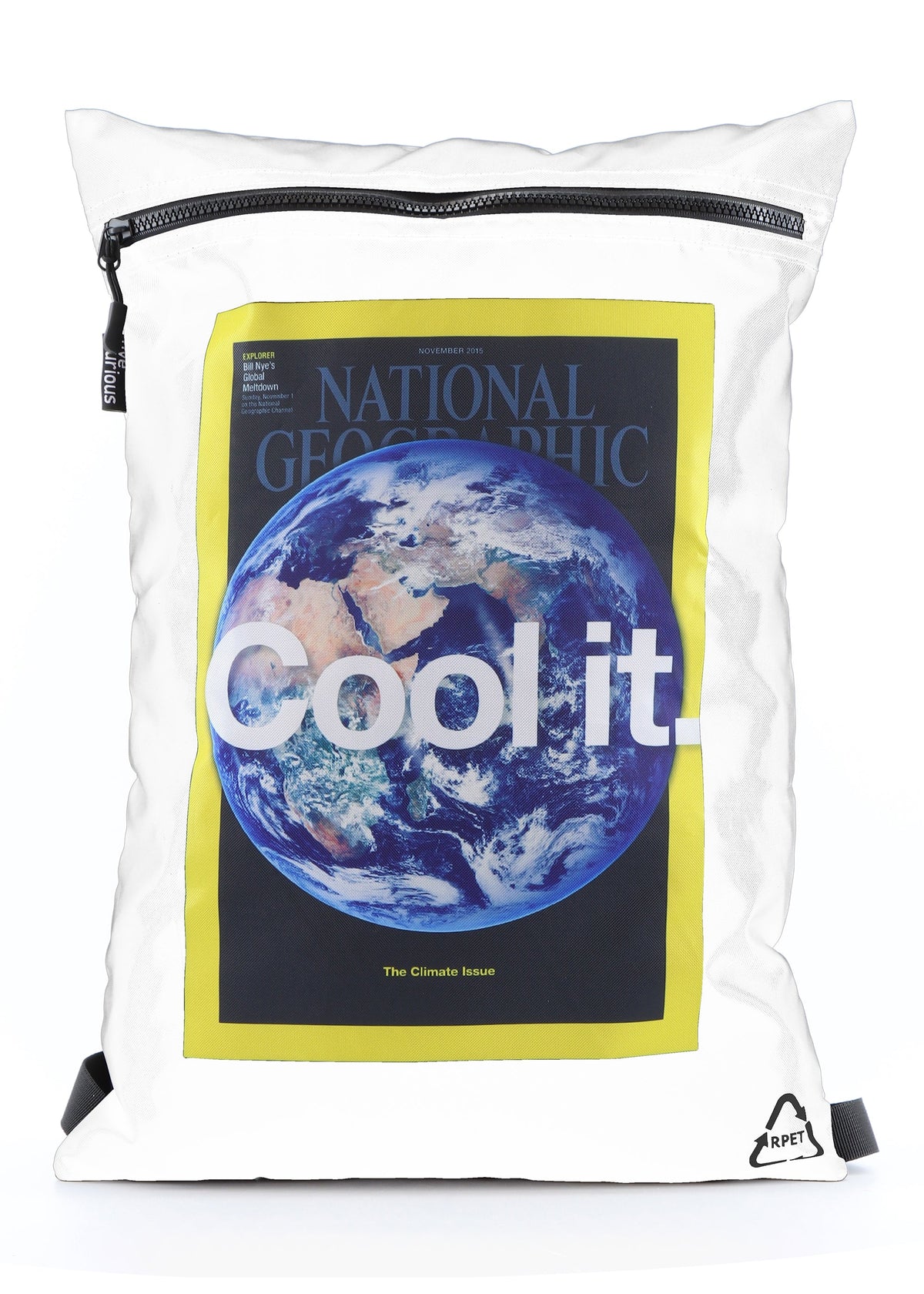 National Geographic Earth Turnbeutel 5 L Weiß – Produktansicht 1