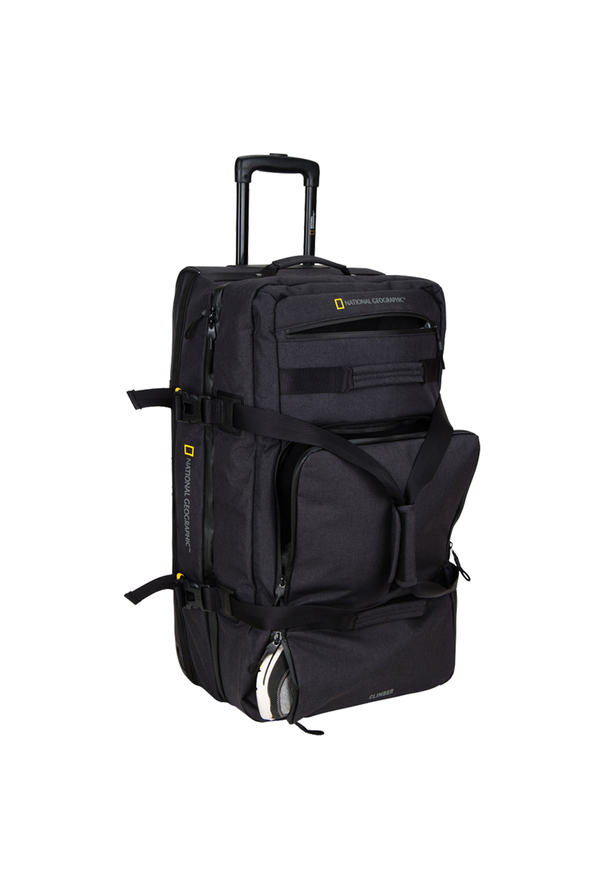 National Geographic - Expedition Weichschalenkoffer / Trolley / Reisekoffer - 71 cm - (Medium) - Schwarz