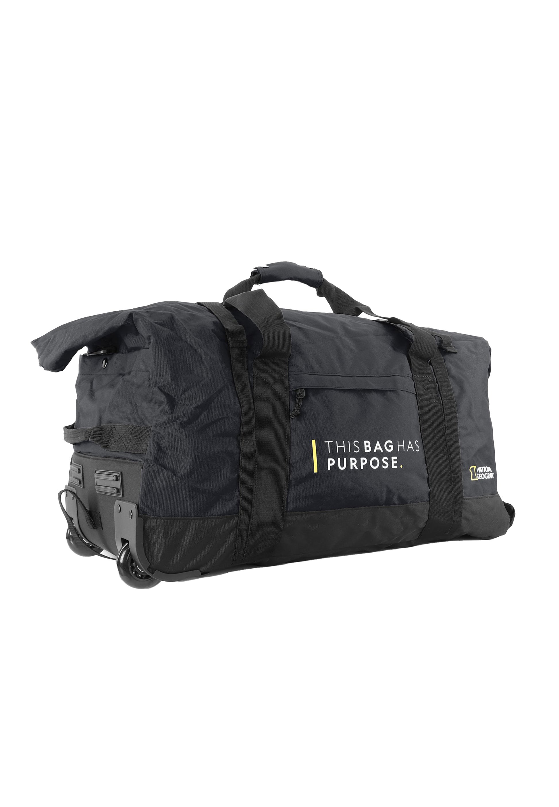 National Geographic - Pathway Rollentasche / Trollytasche / Reisetasche mit Rollen - 68L - Schwarz