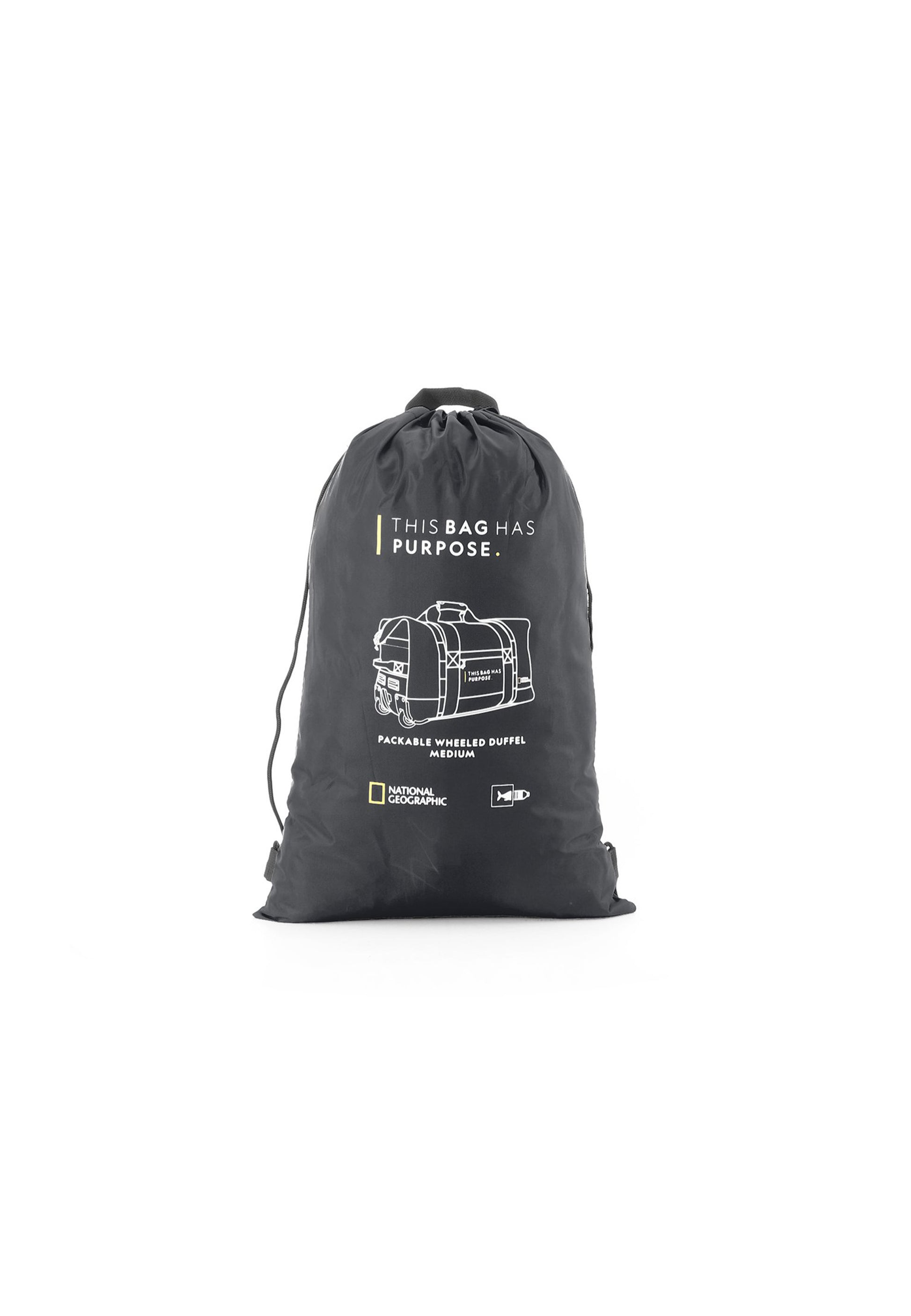 National Geographic - Pathway Rollentasche / Trollytasche / Reisetasche mit Rollen - 68L - Schwarz