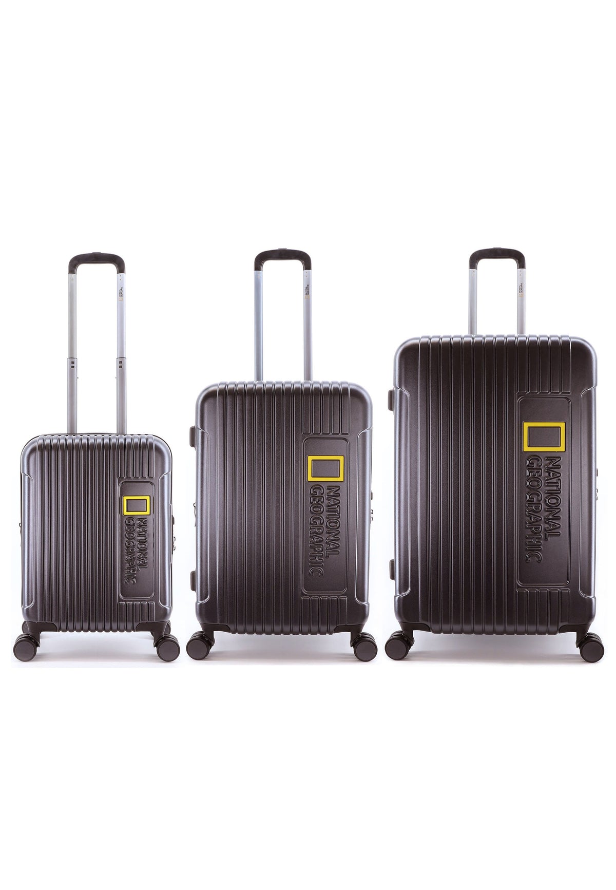 National Geographic Canyon Hartschalen-Kofferset 3-teilig S/M/L Schlammfarben – Produktansicht 1
