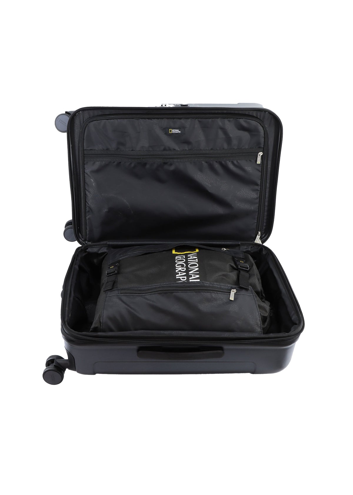 National Geographic Canyon Hartschalenkoffer 67 cm Medium Metallic Schwarz – Produktansicht 7