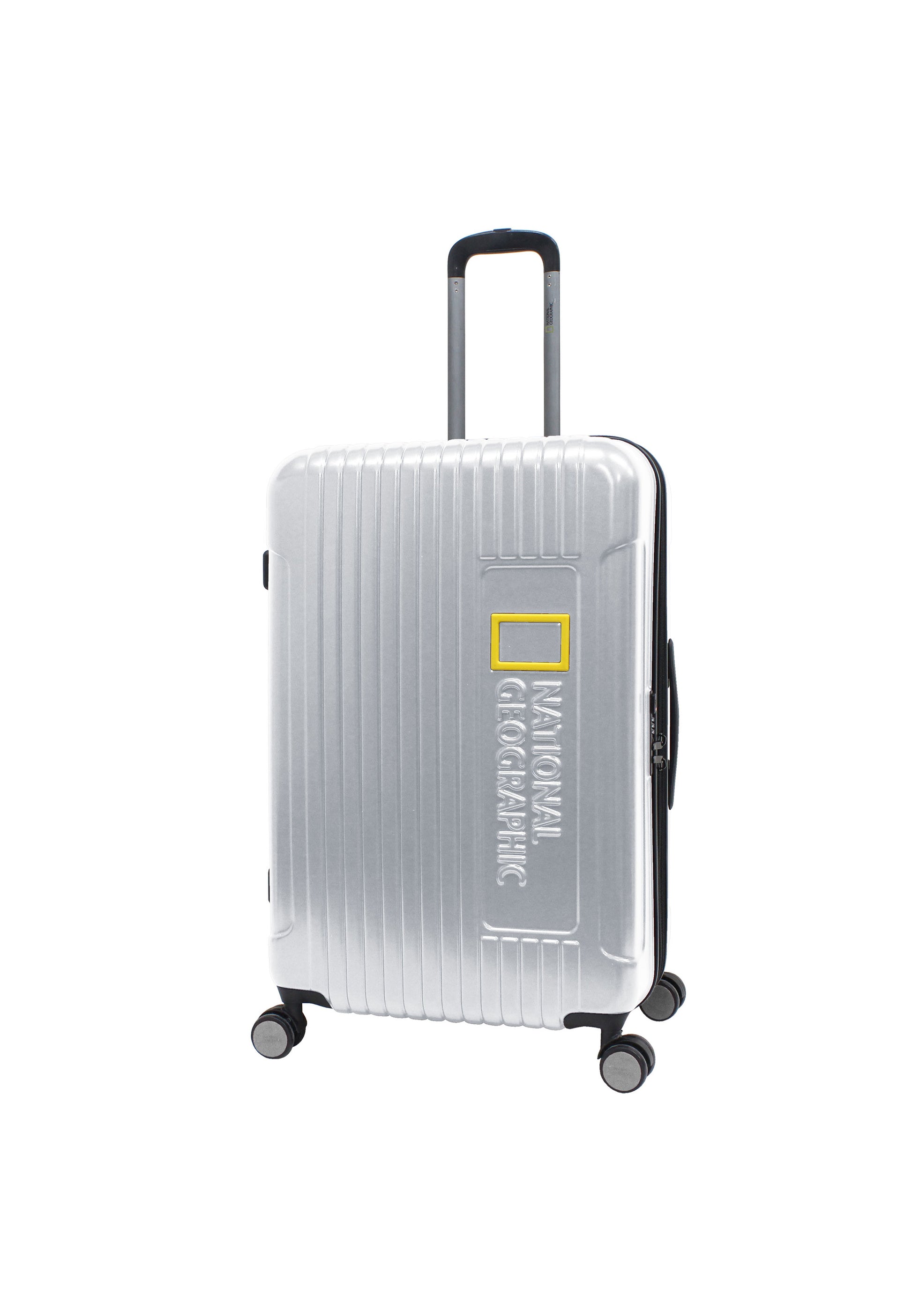 National Geographic - Canyon Hartschalenkoffer / Trolley / Reisekoffer - 77 cm - (Large) - Silber