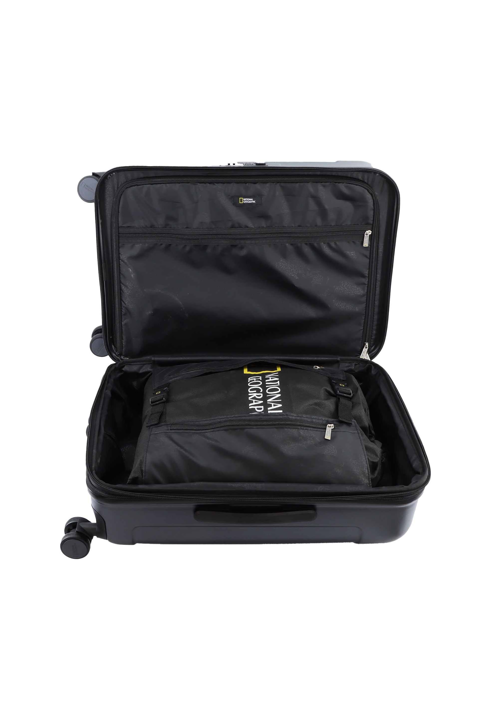 National Geographic - Canyon Hartschalenkoffer / Trolley / Reisekoffer - 67 cm - (Medium) - Schwarz