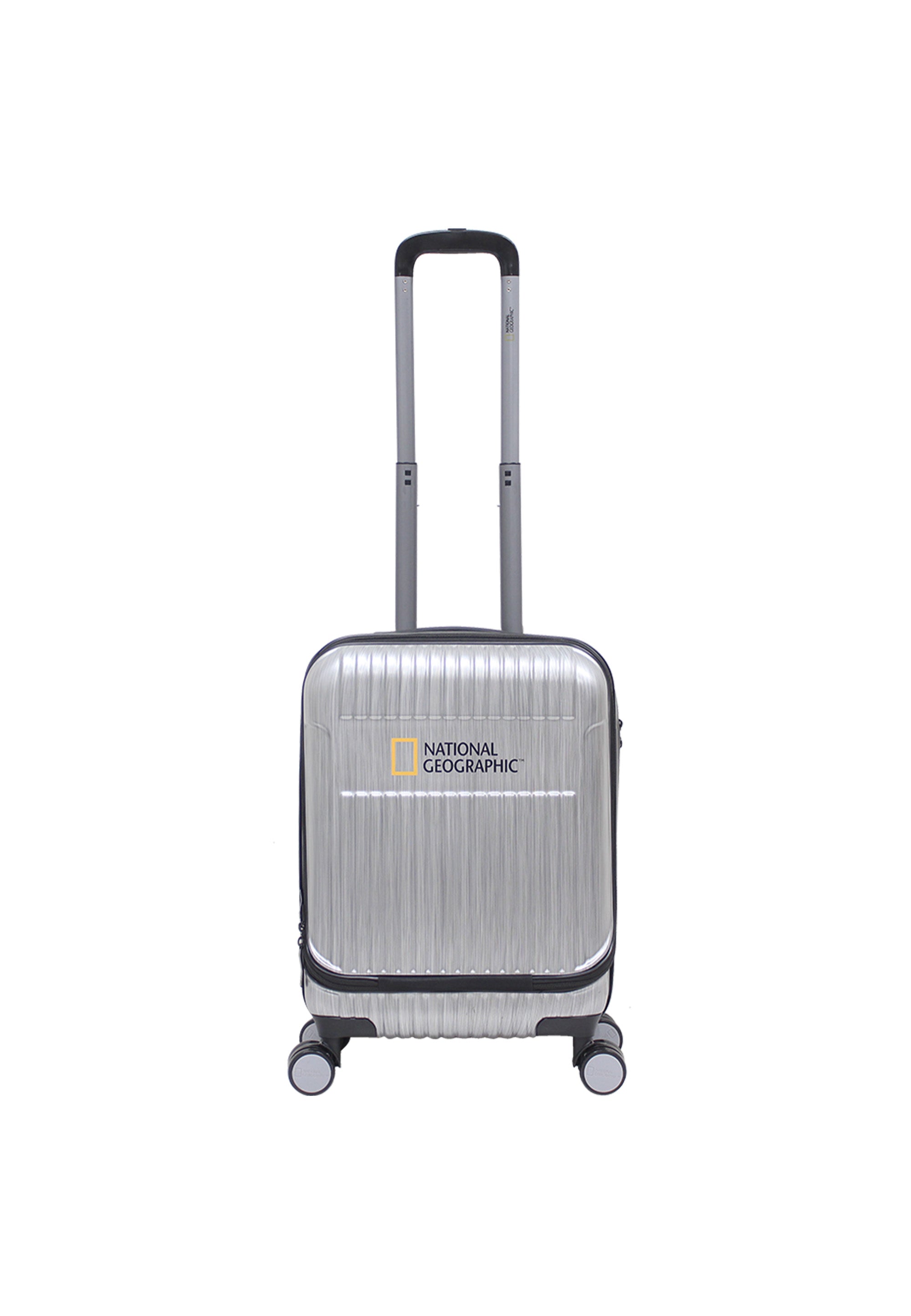 National Geographic - Transit Handgepäck mit Laptopfach Hartschalenkoffer / Trolley / Reisekoffer - 55cm - (Small)Silber