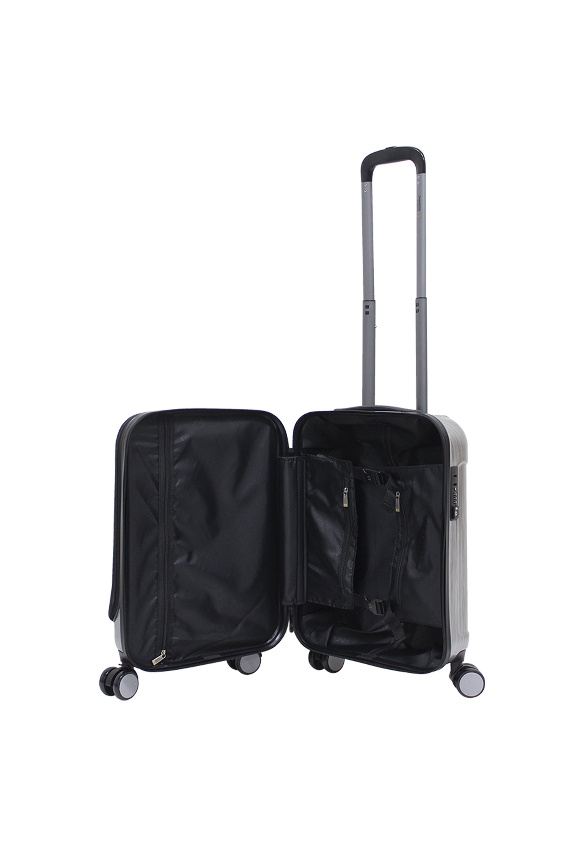 National Geographic - Transit Handgepäck mit Laptopfach Hartschalenkoffer / Trolley / Reisekoffer - 55cm - (Small)Schwarz