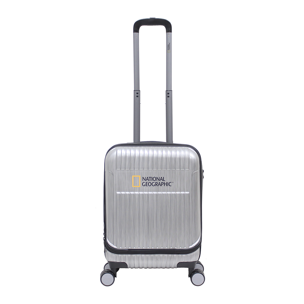 National Geographic Transit Handgepäckkoffer 55 cm Small mit Laptopfach Silber – Produktansicht 1