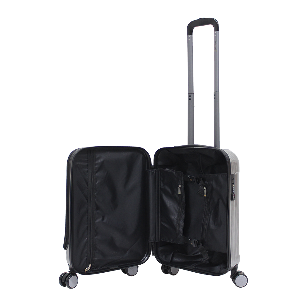 National Geographic Transit Handgepäckkoffer 55 cm Small mit Laptopfach Silber – Produktansicht 4