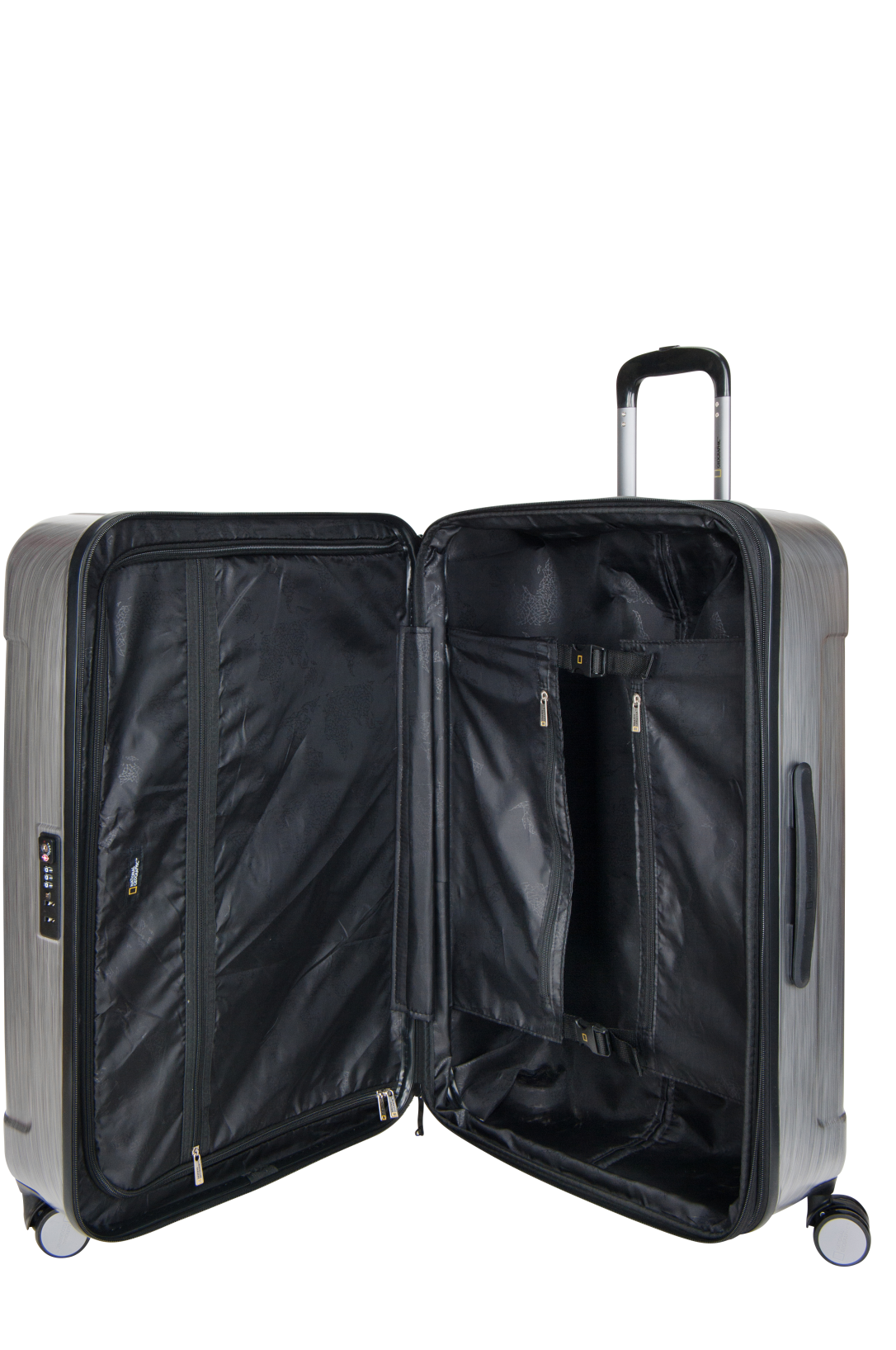 National Geographic Transit Hartschalenkoffer 76,5 cm Large Silber – Produktansicht 3