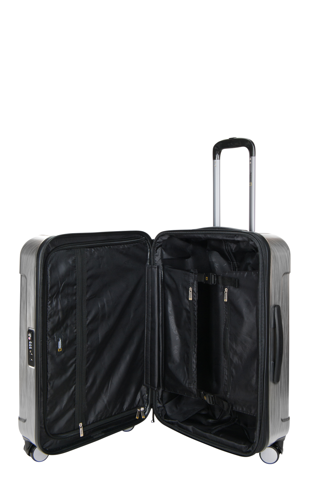 National Geographic Transit Hartschalenkoffer 67 cm Medium Silber – Produktansicht 4