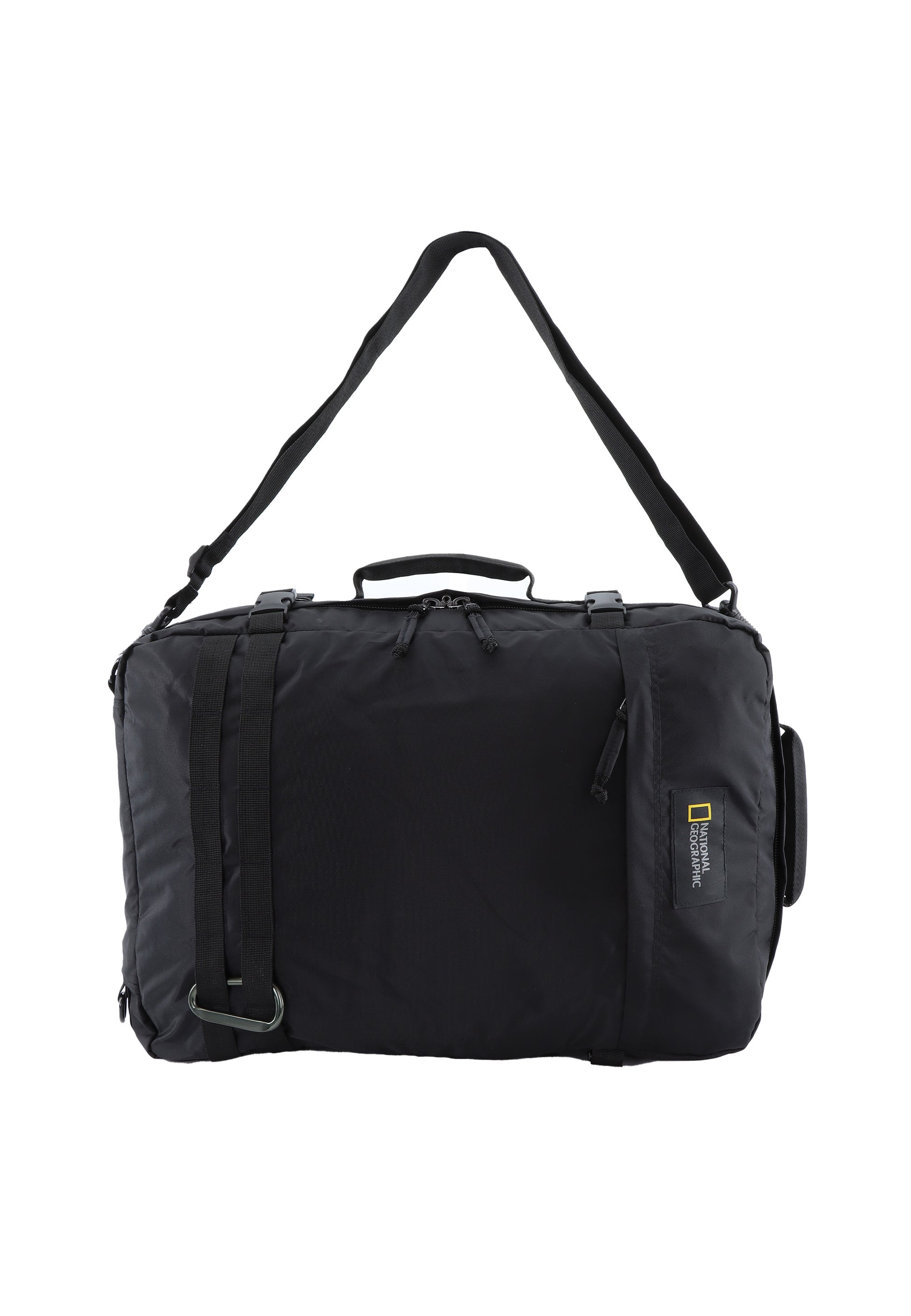 National Geographic - Hybrid Rucksack / Schultertasche / Umhängetasche / Aktentasche - 32L - Schwarz