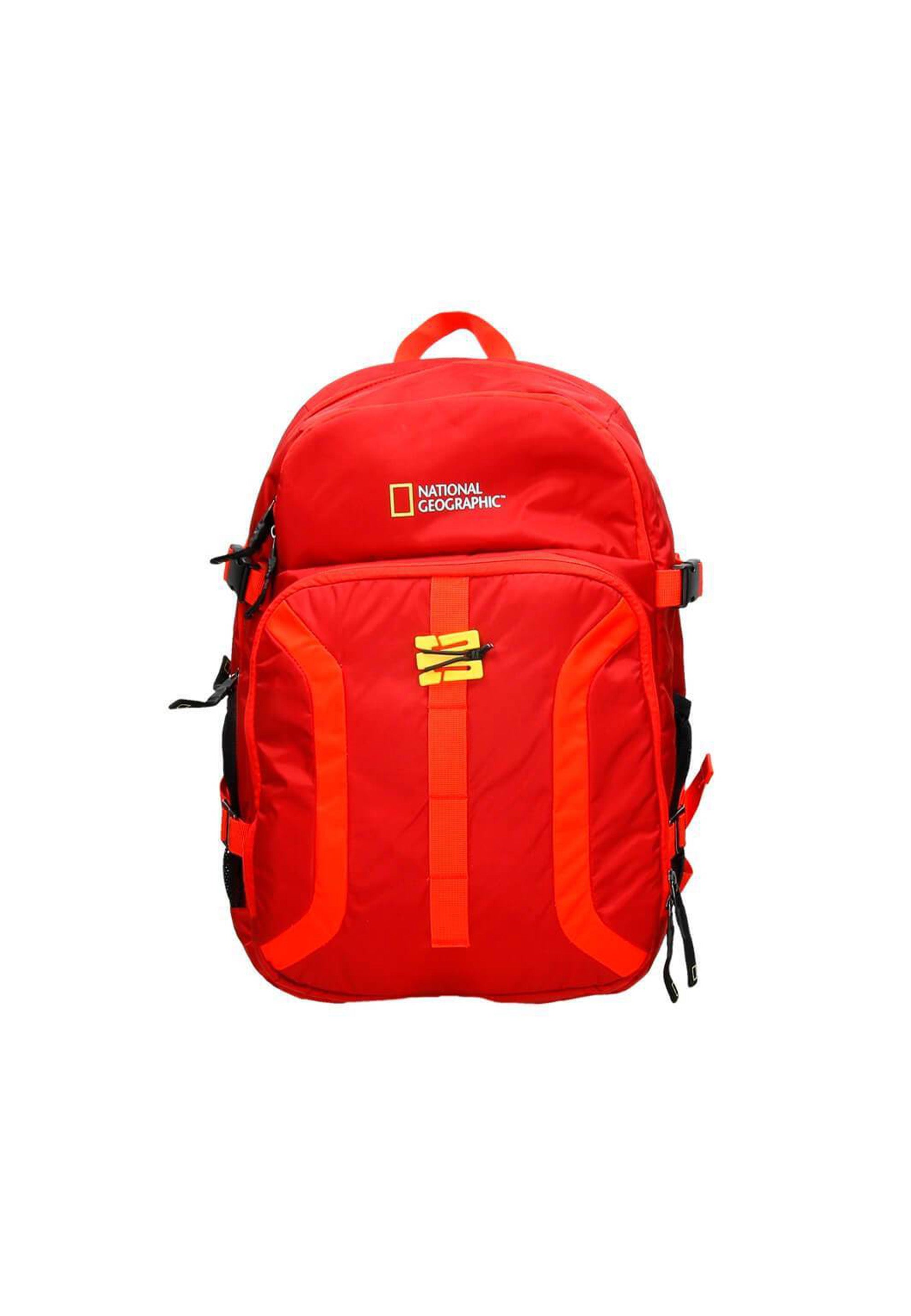 National Geographic - Discover | Freizeit Rucksack mit 2 Seitentaschen | Rot
