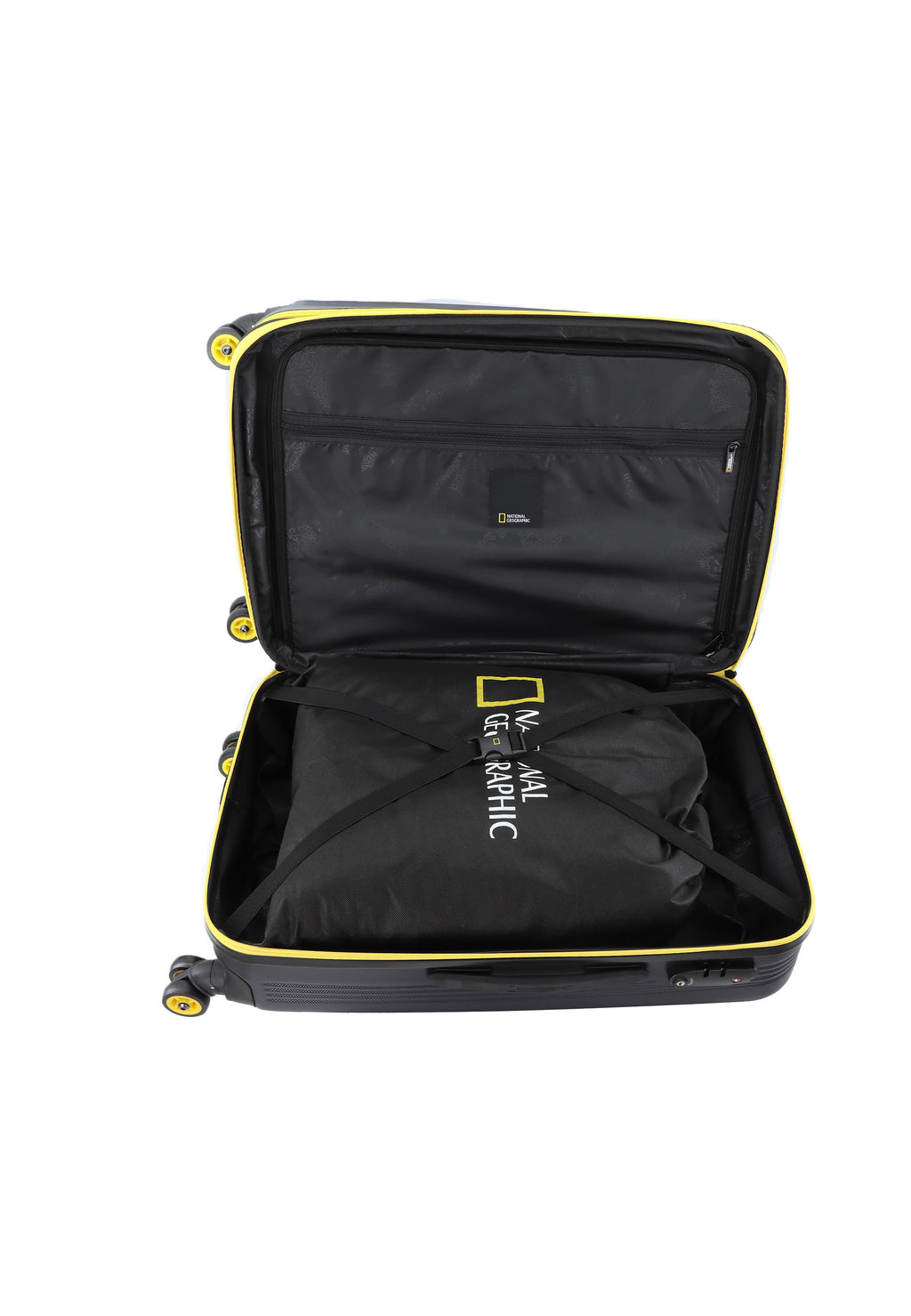 National Geographic - Aerodrome Hartschalenkoffer / Trolley / Reisekoffer - 67 cm - (Medium) - Schwarz