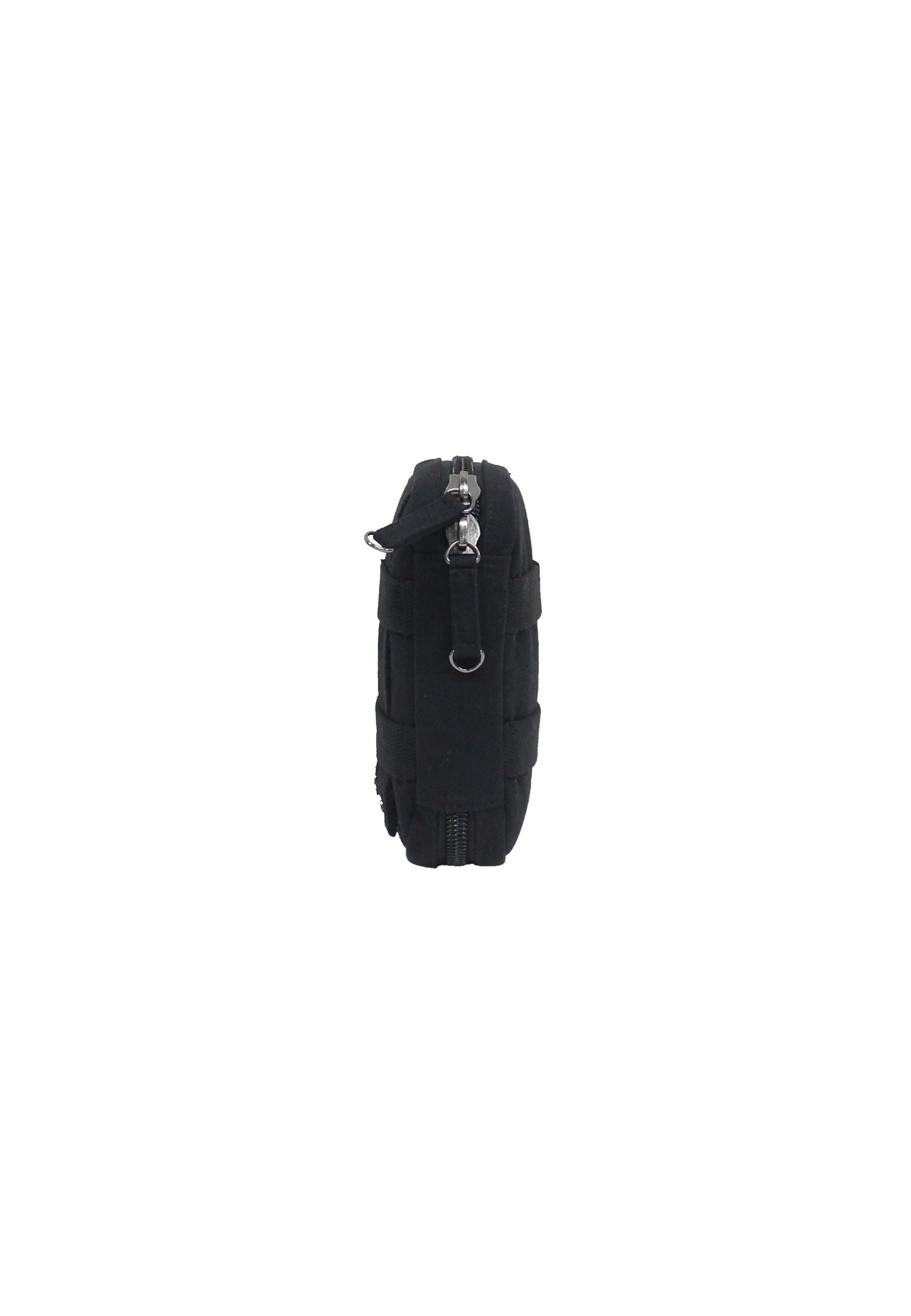National Geographic - Milestone Vertikale Tasche mit Netzfach - 18cm Schwarz