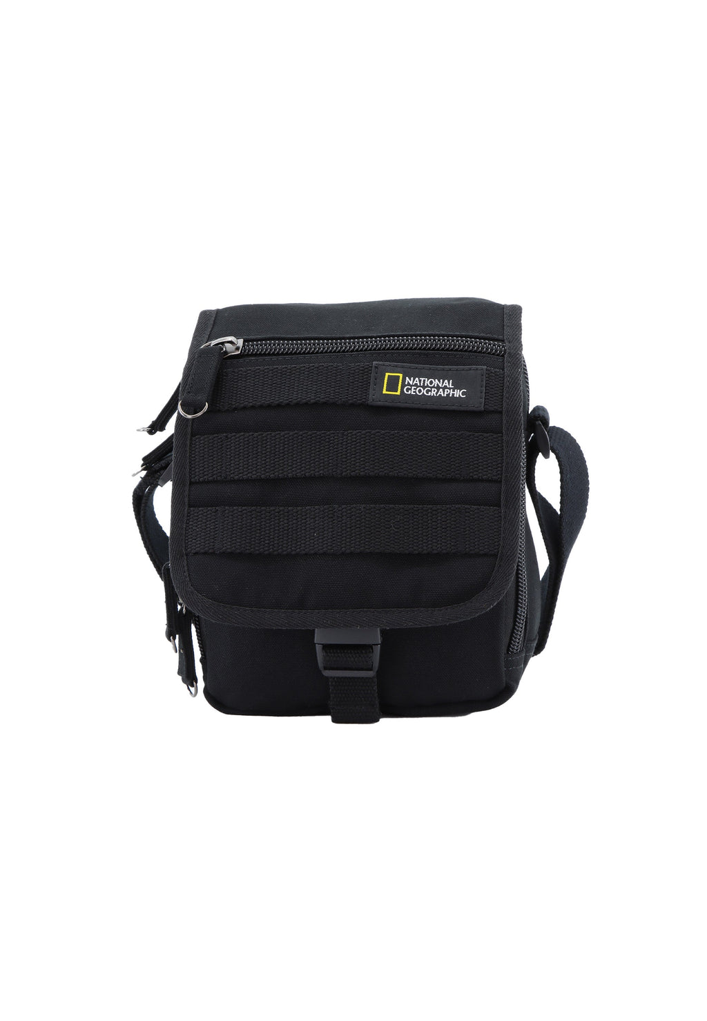 National Geographic - Milestone Schultertasche / Umhängetasche mit Klappe - Schwarz