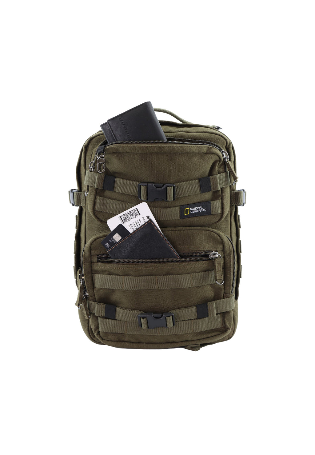 National Geographic - Milestone RPET Rucksack / Laptop-Rucksack / Outdoor-Rucksack - 20,3L Khaki