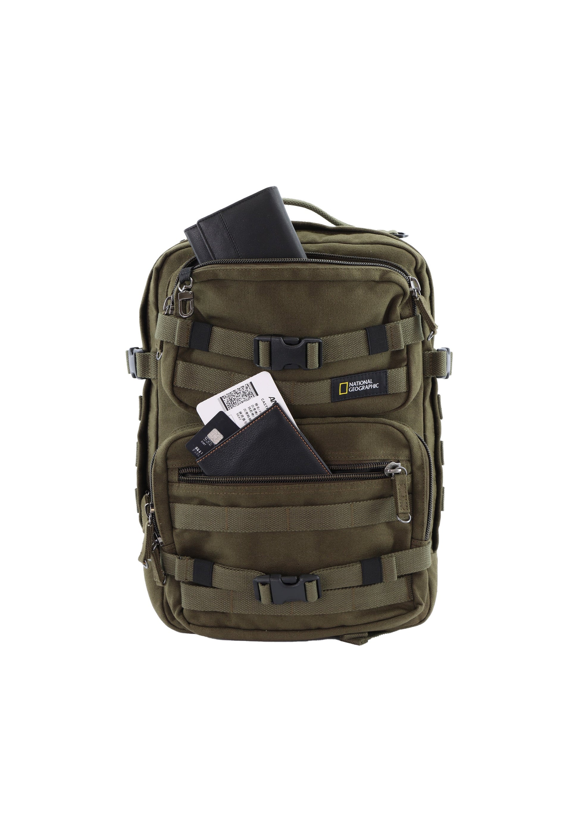 National Geographic - Milestone RPET Rucksack / Laptop-Rucksack / Outdoor-Rucksack - 20,3L Khaki