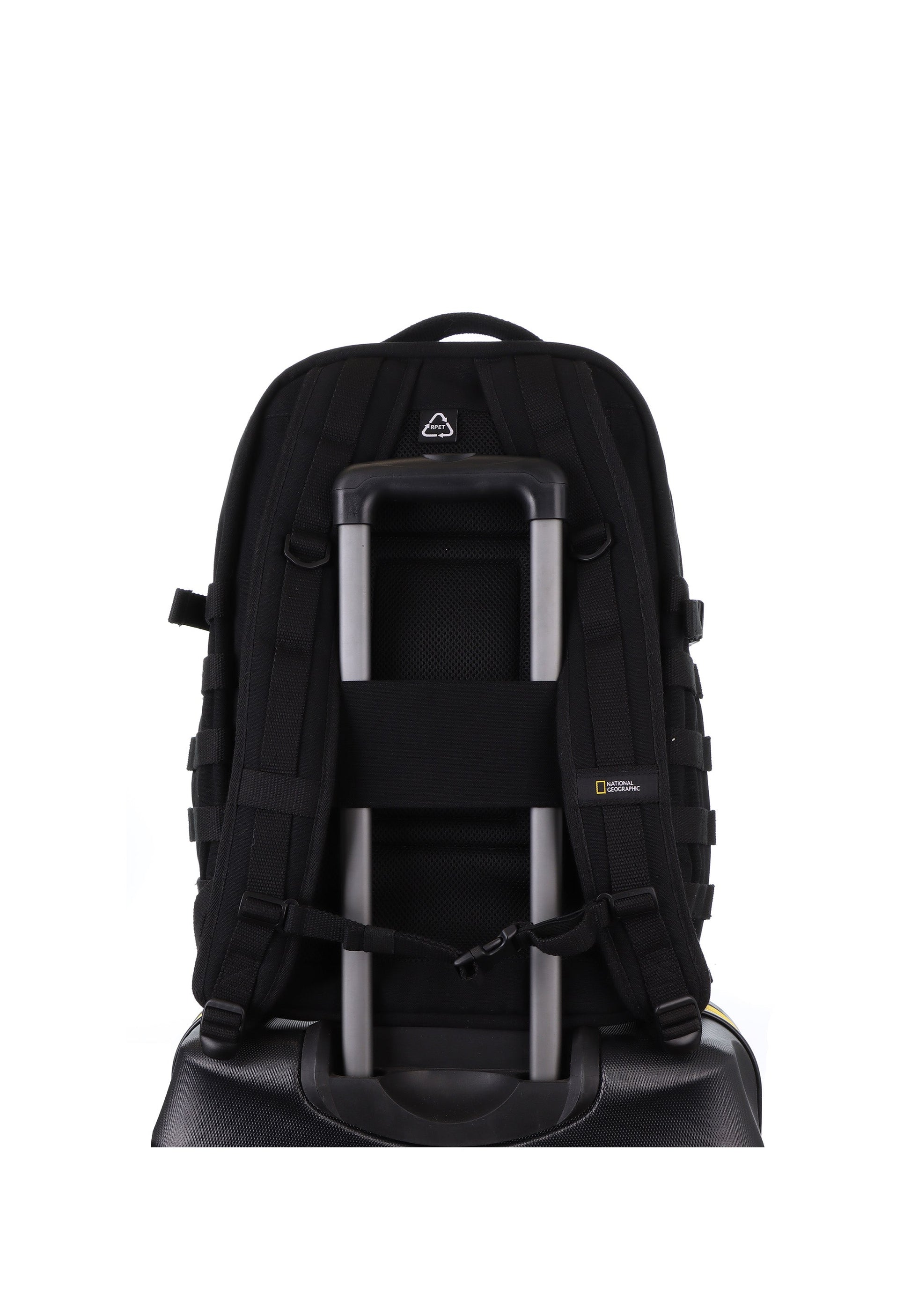 National Geographic - Milestone RPET Rucksack / Laptop-Rucksack / Outdoor-Rucksack - 29L Schwarz