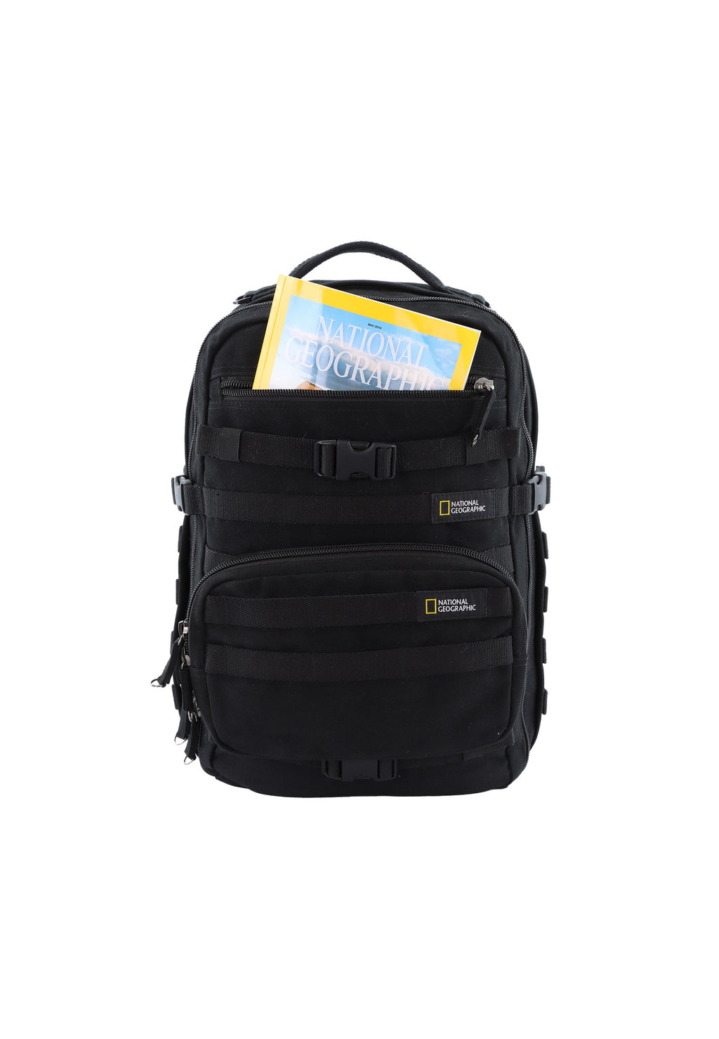 National Geographic - Milestone RPET Rucksack / Laptop-Rucksack / Outdoor-Rucksack - 29L Schwarz