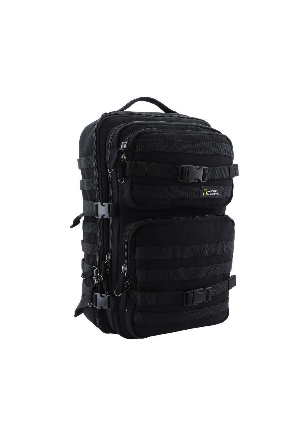 National Geographic - Milestone RPET Rucksack / Laptop-Rucksack / Outdoor-Rucksack - 43L - Schwarz