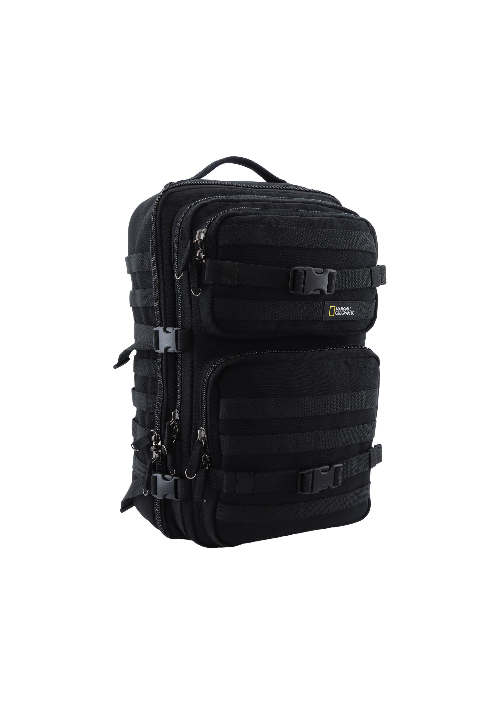 National Geographic - Milestone RPET Rucksack / Laptop-Rucksack / Outdoor-Rucksack - 43L - Schwarz