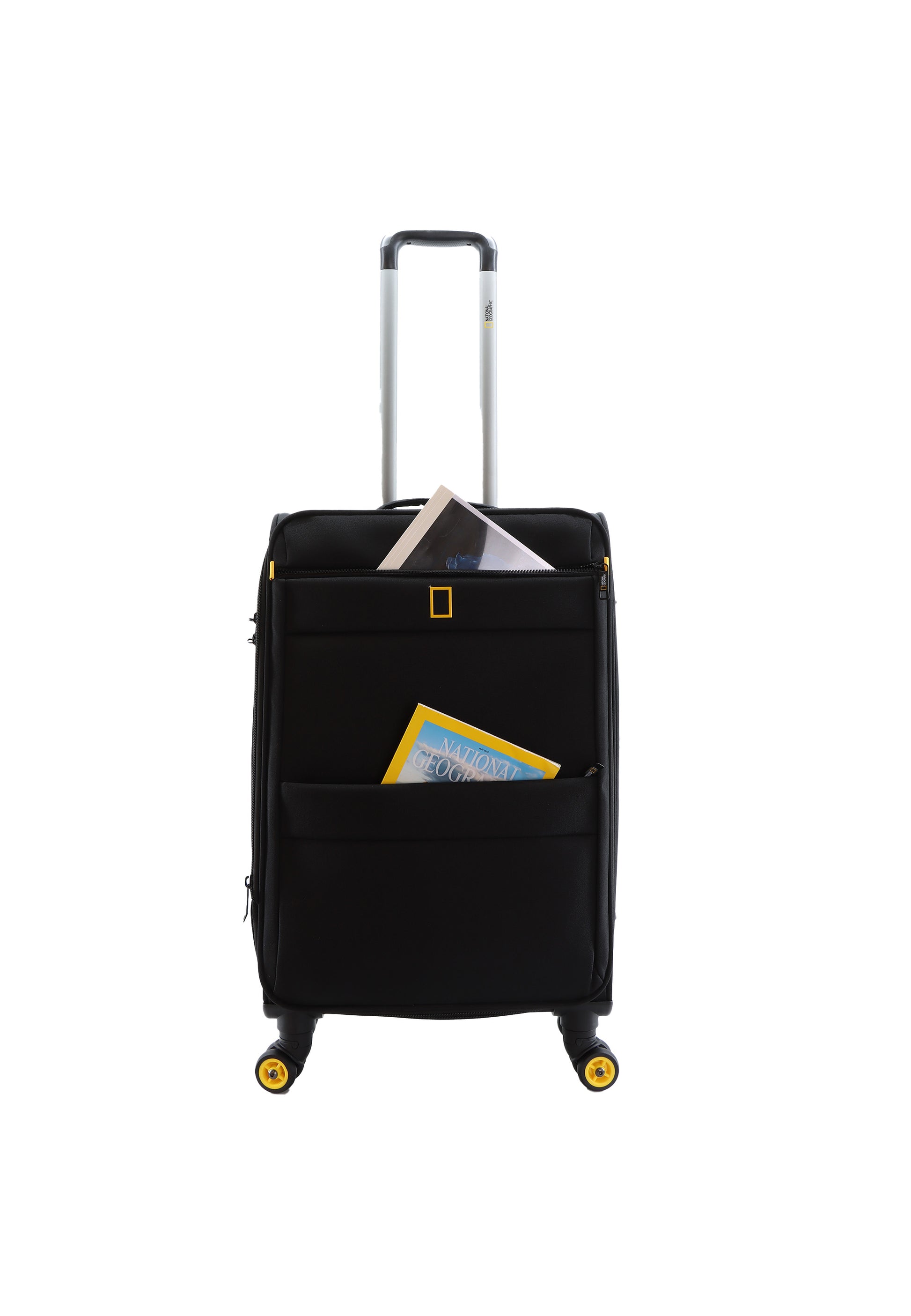 National Geographic Passage Stoffkoffer Weichschalenkoffer / Trolley / Reisekoffer - 60 cm - (Medium) Schwarz