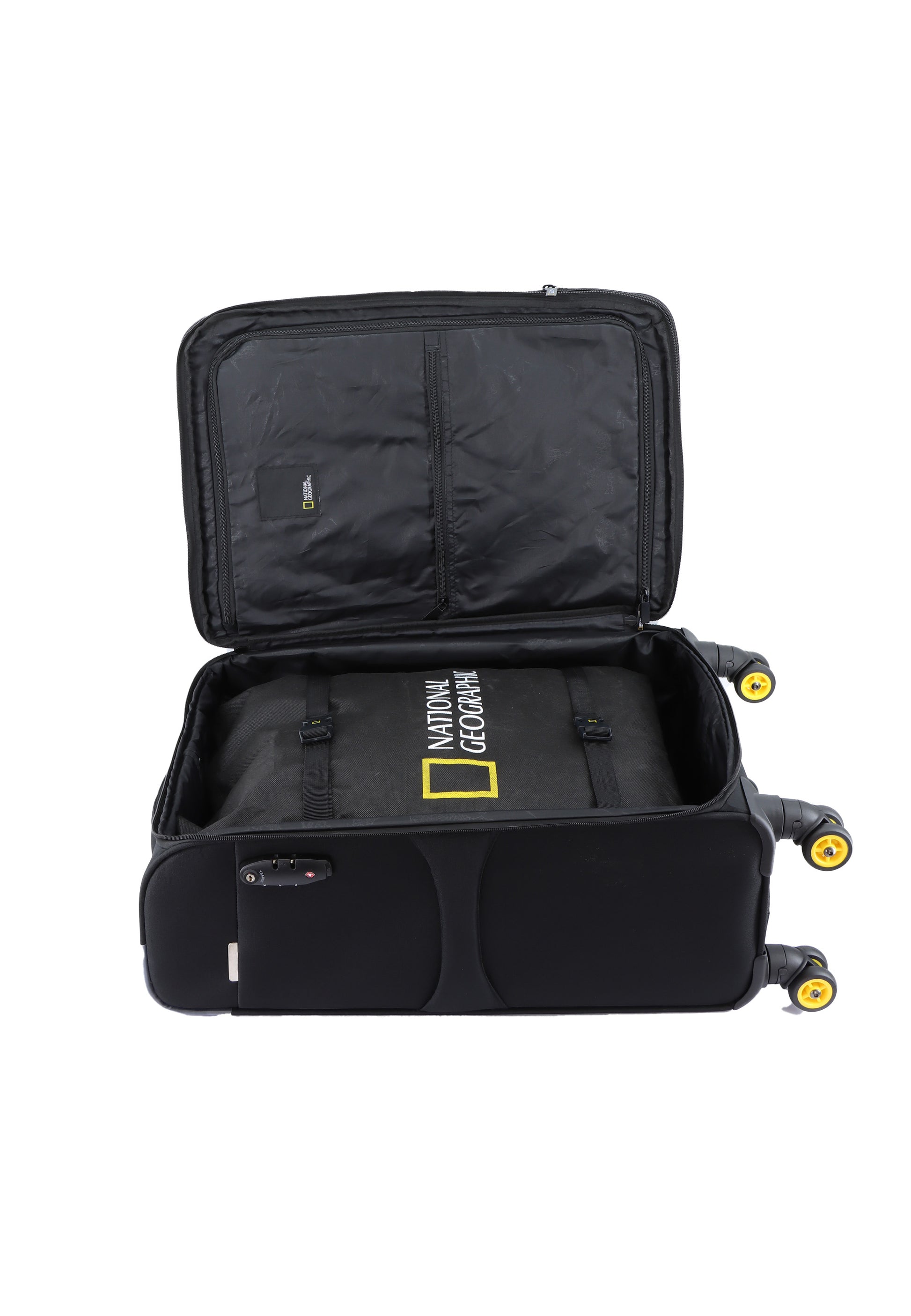 National Geographic Passage Stoffkoffer Weichschalenkoffer / Trolley / Reisekoffer - 60 cm - (Medium) Schwarz