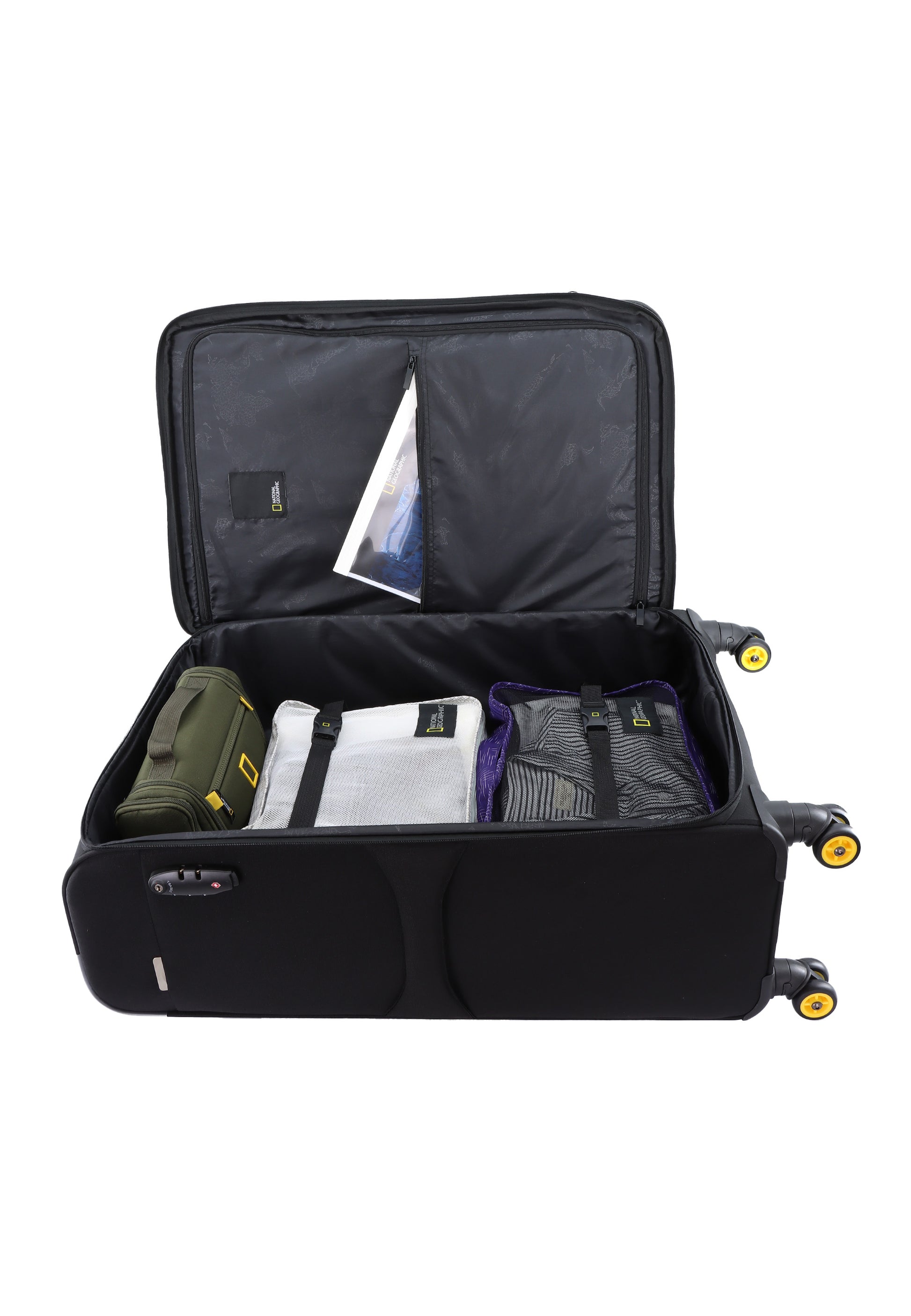 National Geographic Passage Stoffkoffer Weichschalenkoffer / Trolley / Reisekoffer - 71.5 cm - (Large) Schwarz