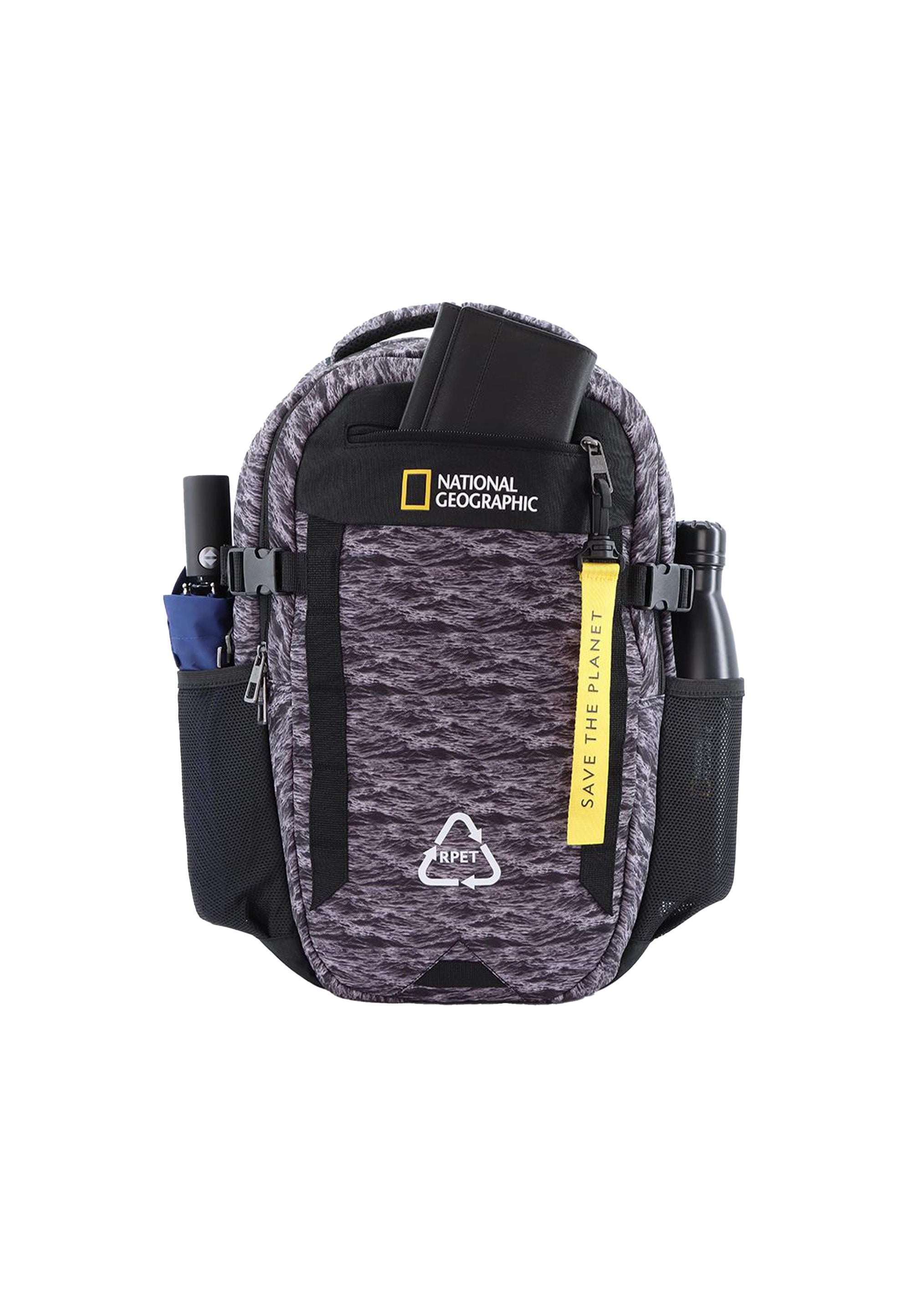 National Geographic - Natural Rucksack / Schulrucksack / Laptop-Rucksack - 20L - Sea Waves Motiv