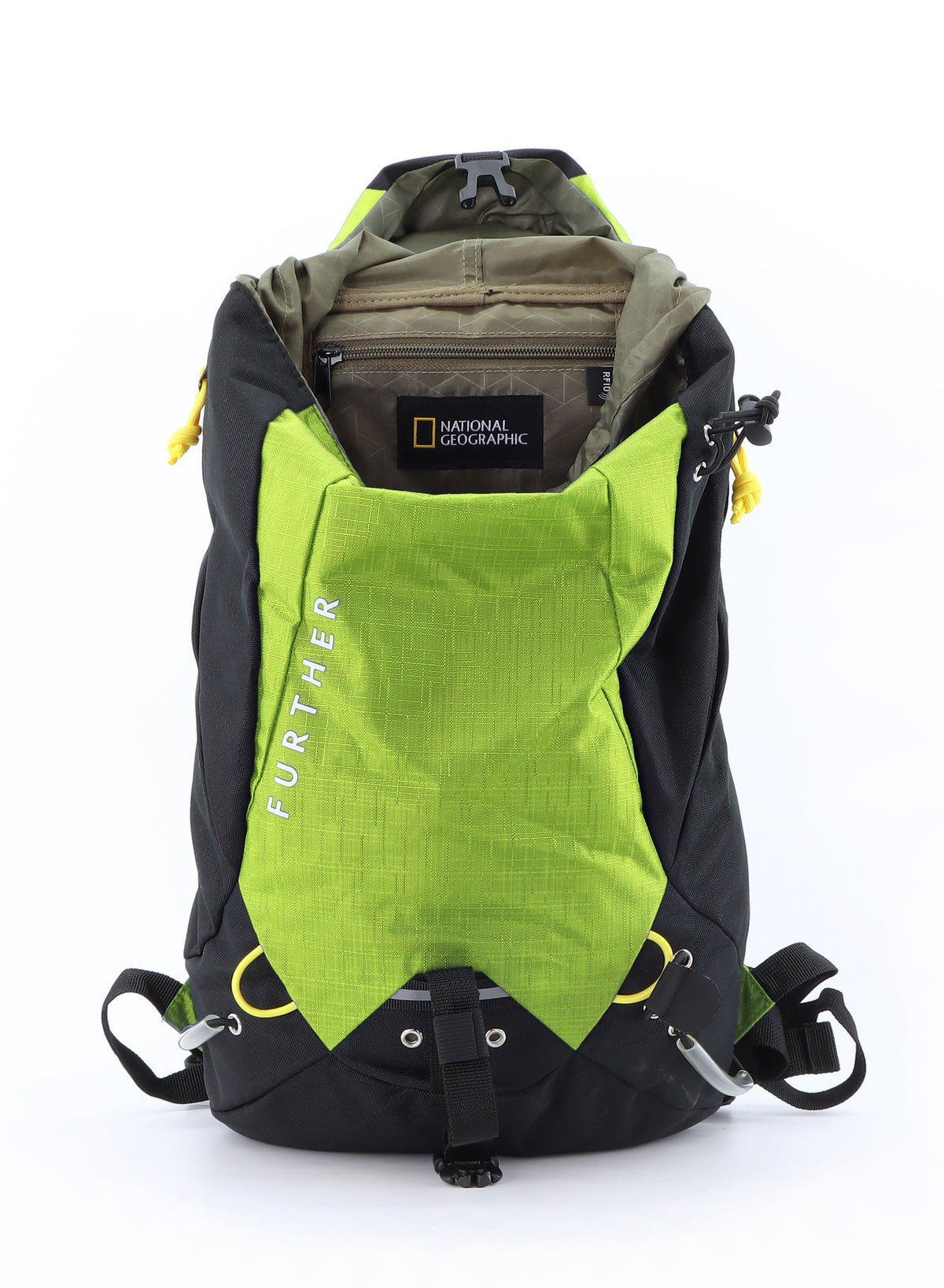 National Geographic Destination Outdoor-Rucksack 12 L Limettengrün – Produktansicht 5