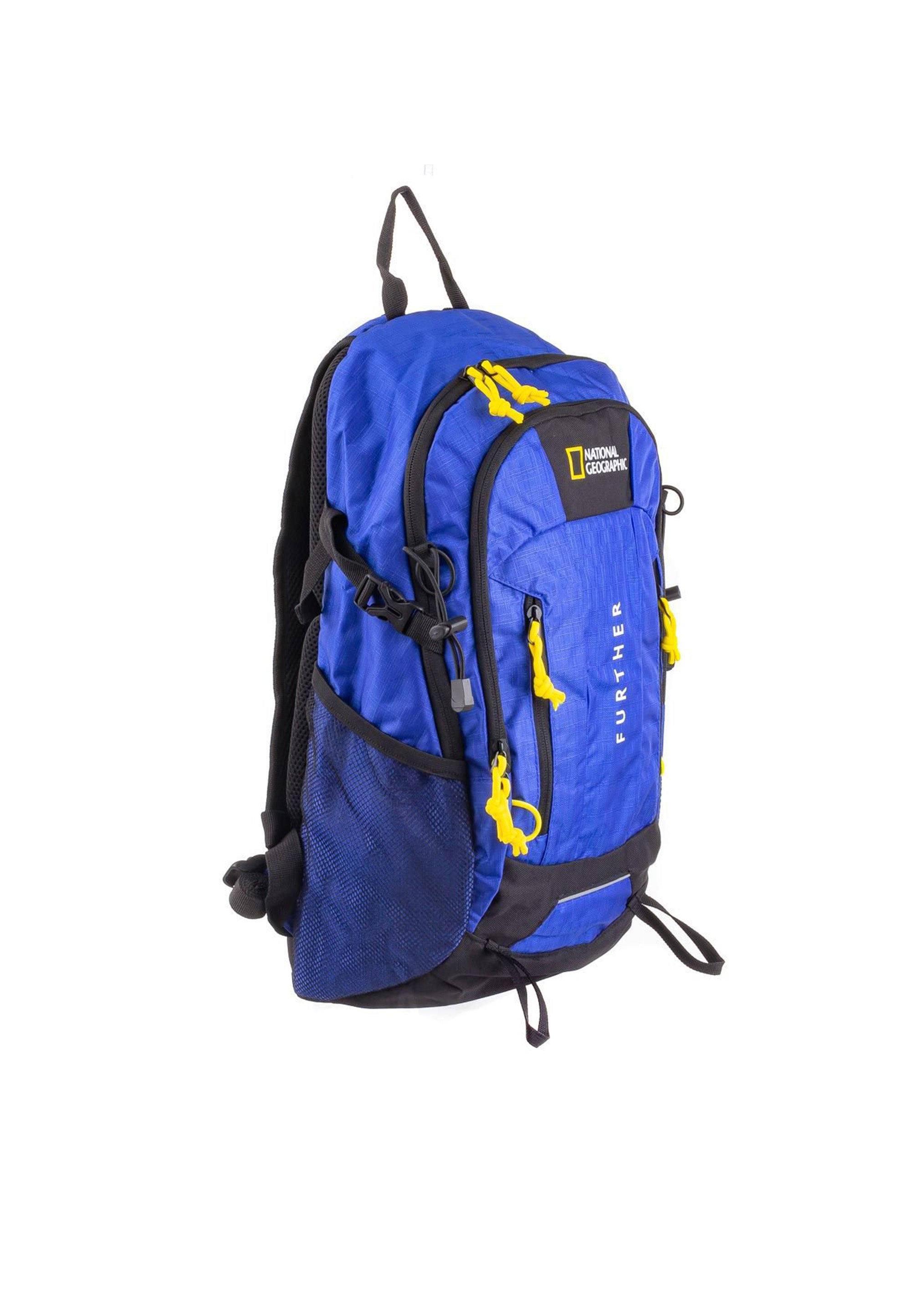 National Geographic - Destination | Outdoor Rucksack mit RFID-Blocker (48cm) | Blau