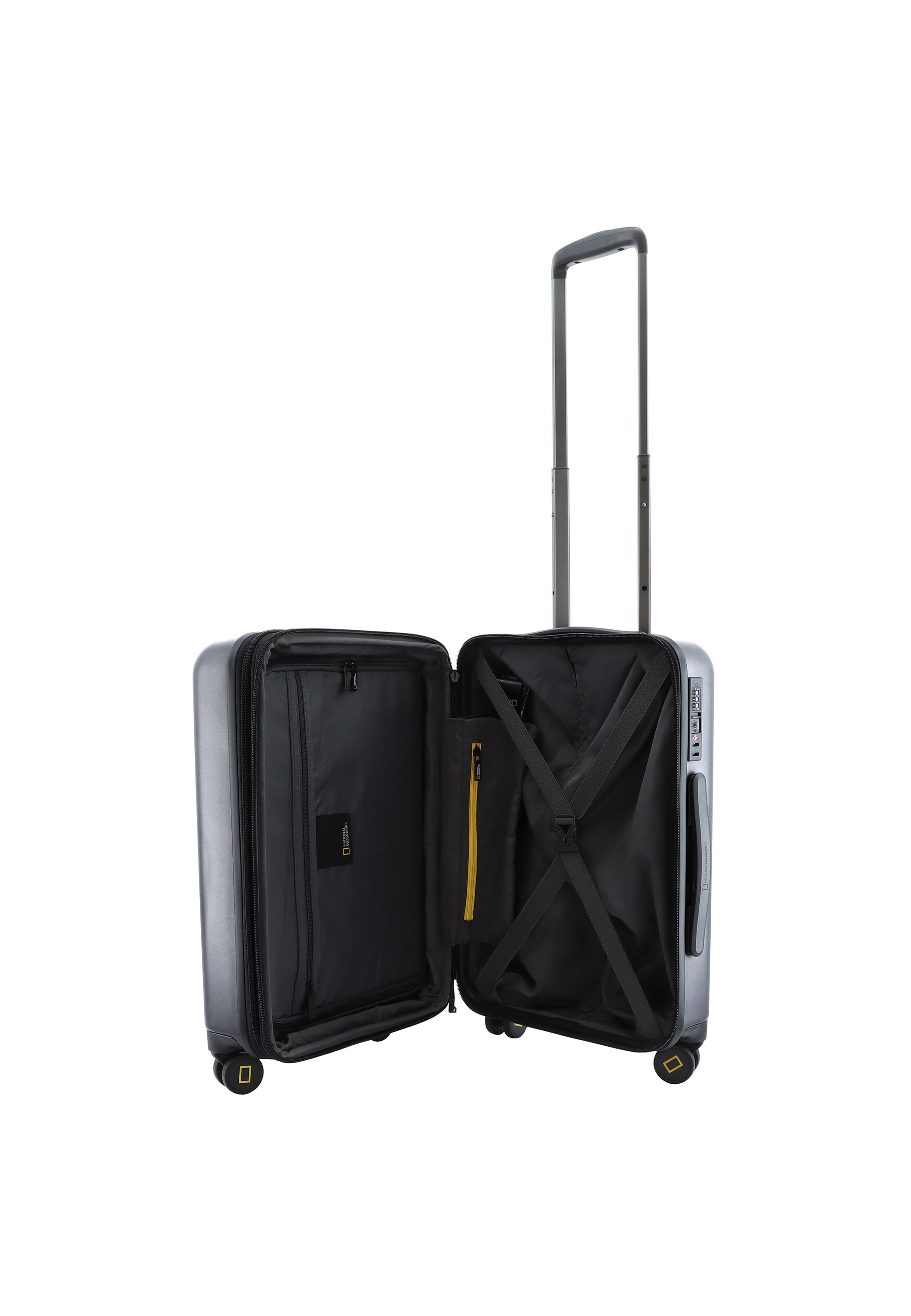 National Geographic Cruise Handgepäck Hartschalenkoffer / Trolley / Reisekoffer - 55 cm - (Small) Schwarz