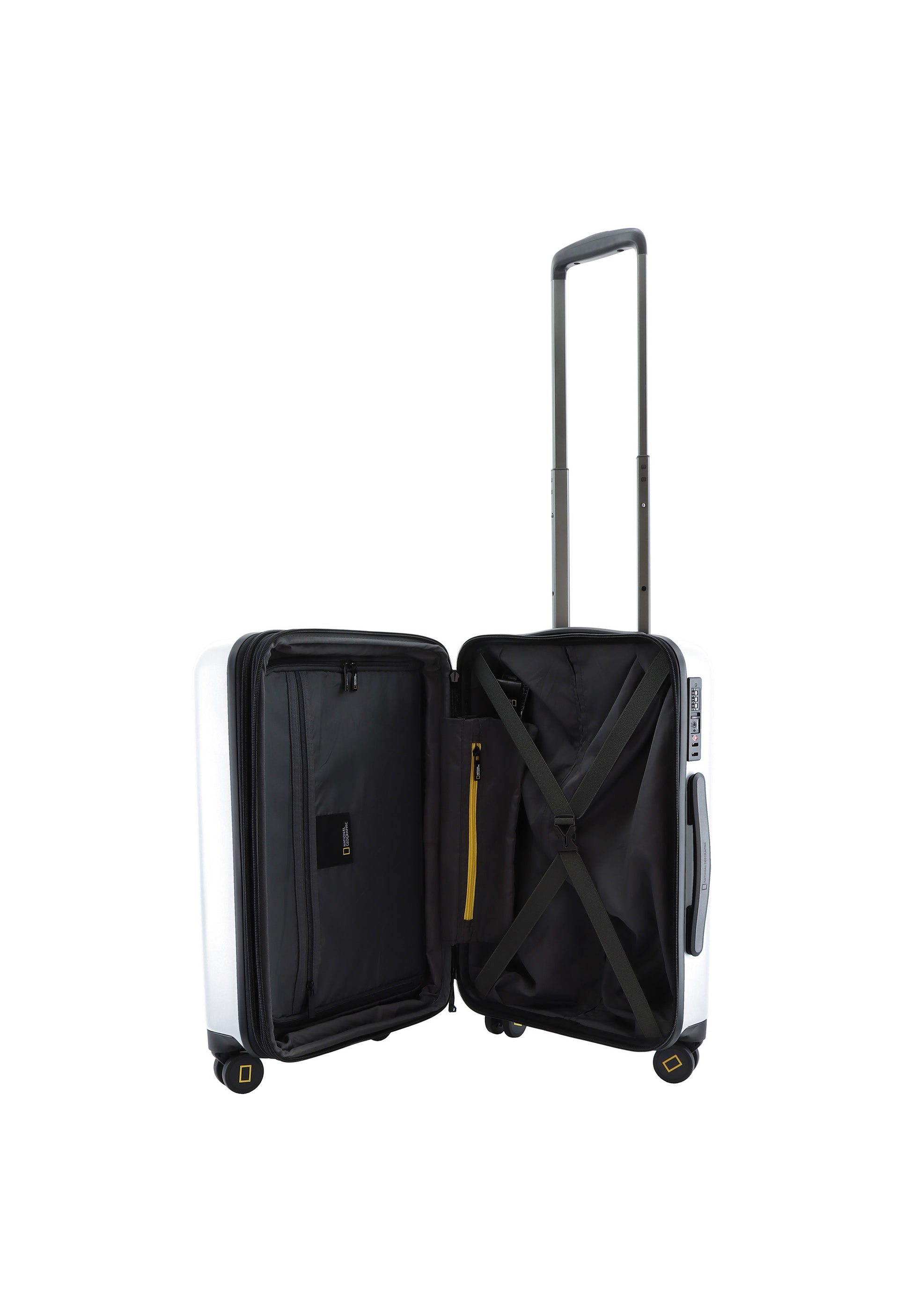 National Geographic Cruise Handgepäck Hartschalenkoffer / Trolley / Reisekoffer - 55 cm - (Small) Silber