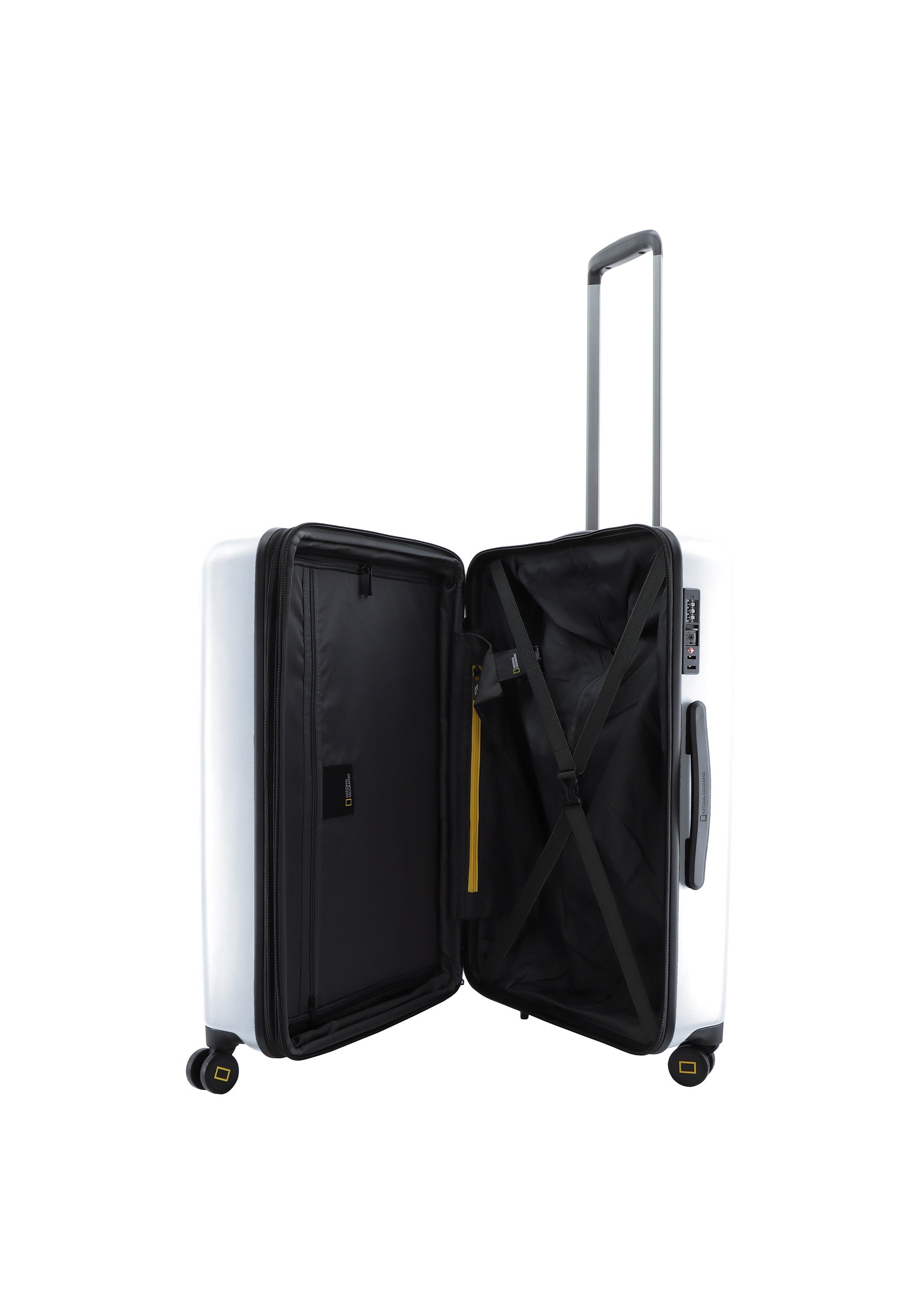 National Geographic Cruise  Hartschalenkoffer / Trolley / Reisekoffer - 67 cm - (Medium) Silber