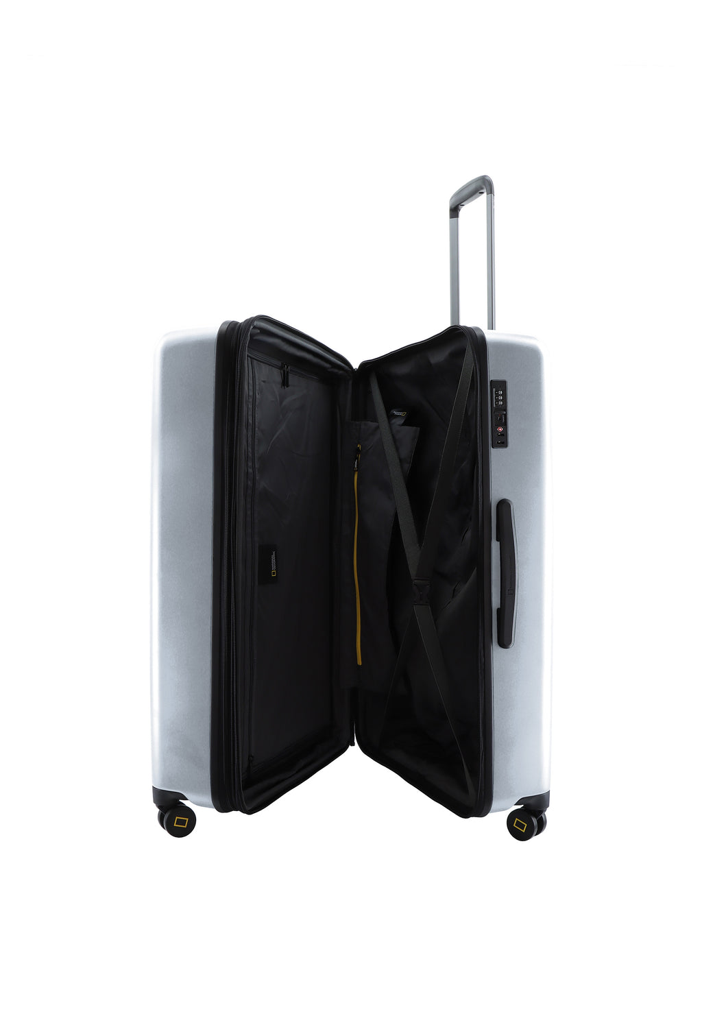 National Geographic Cruise  Hartschalenkoffer / Trolley / Reisekoffer - 78 cm - (Large) Silber