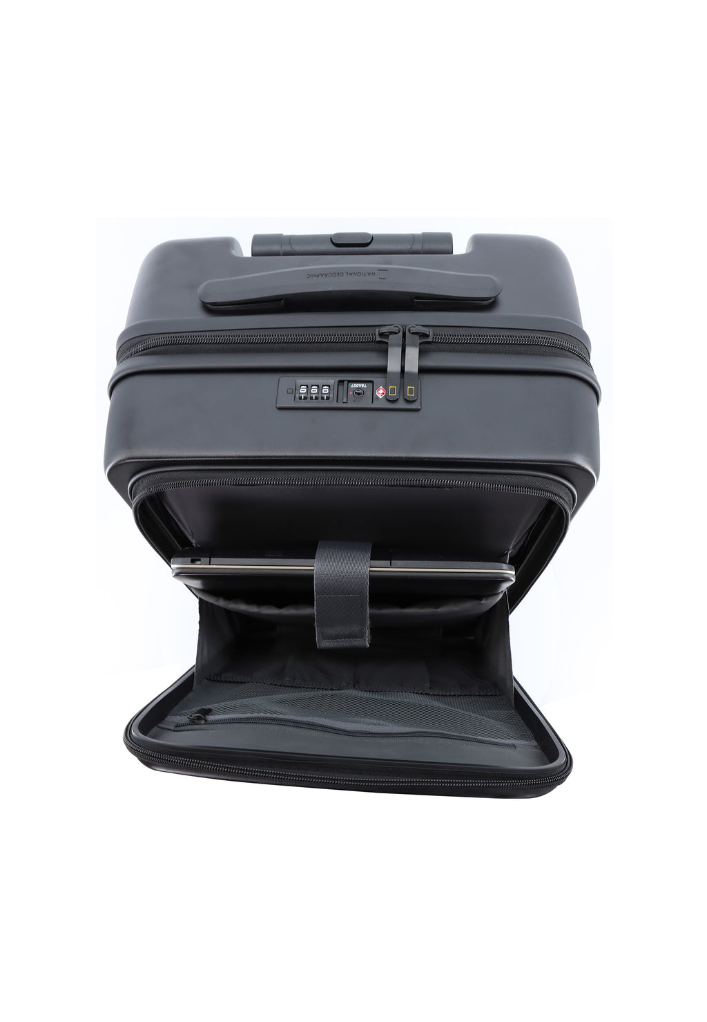 National Geographic - Lodge Handgepäck Hartschalenkoffer / Trolley / Reisekoffer - 55 cm - (Small) - Schwarz